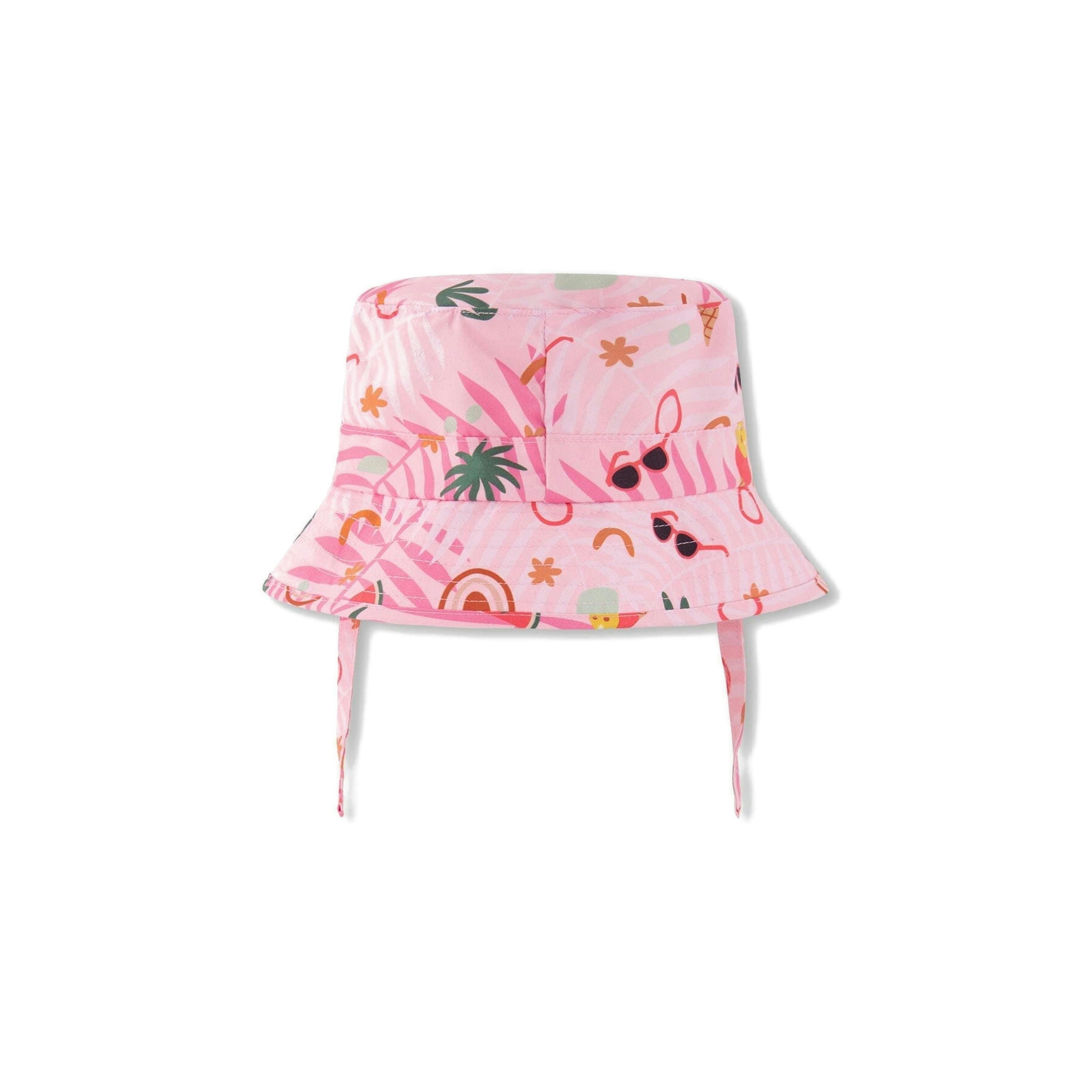 Beach Hat Pink Beach Print , view 3 of 4