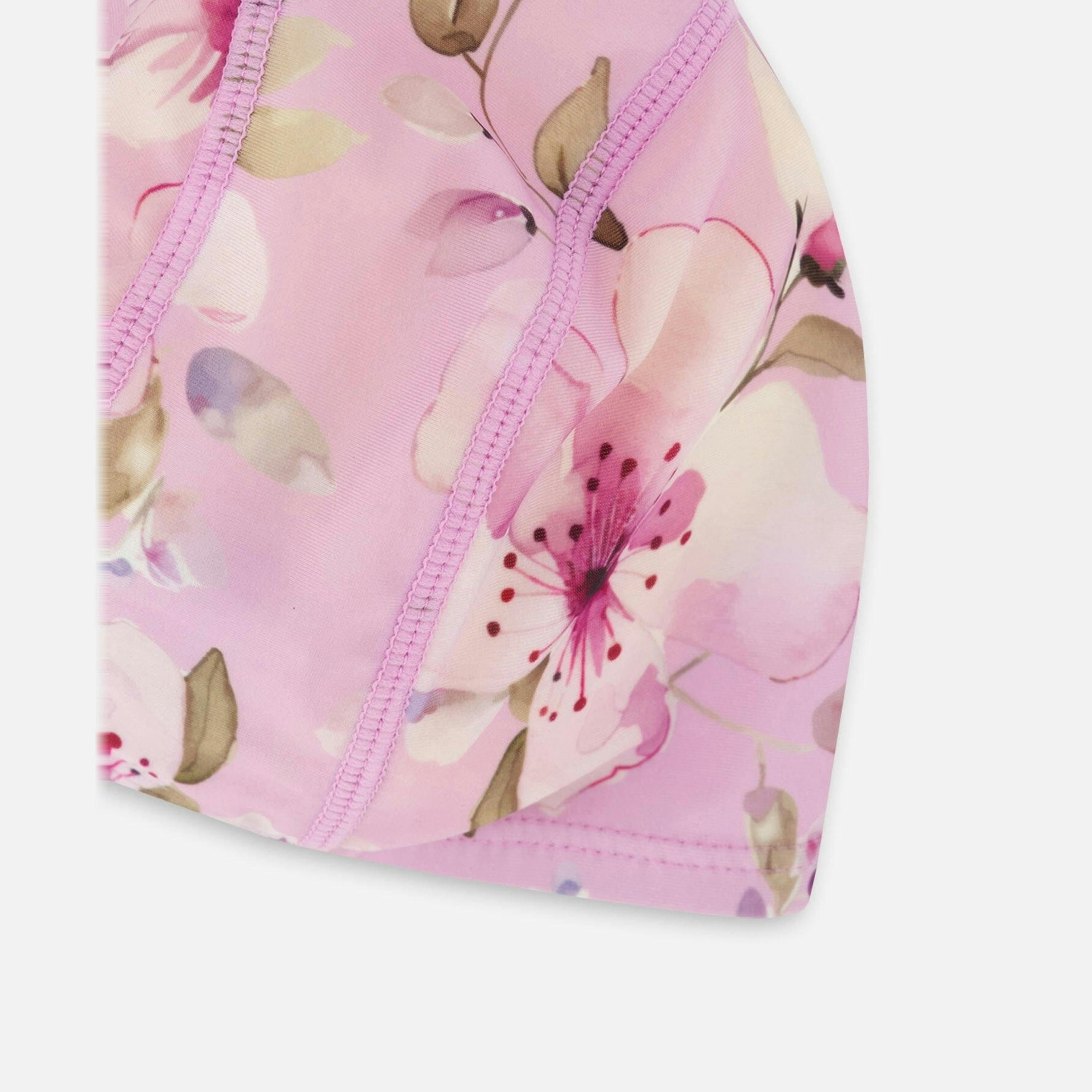 Swim Cap Purple Flower Print , view 2 of 2
