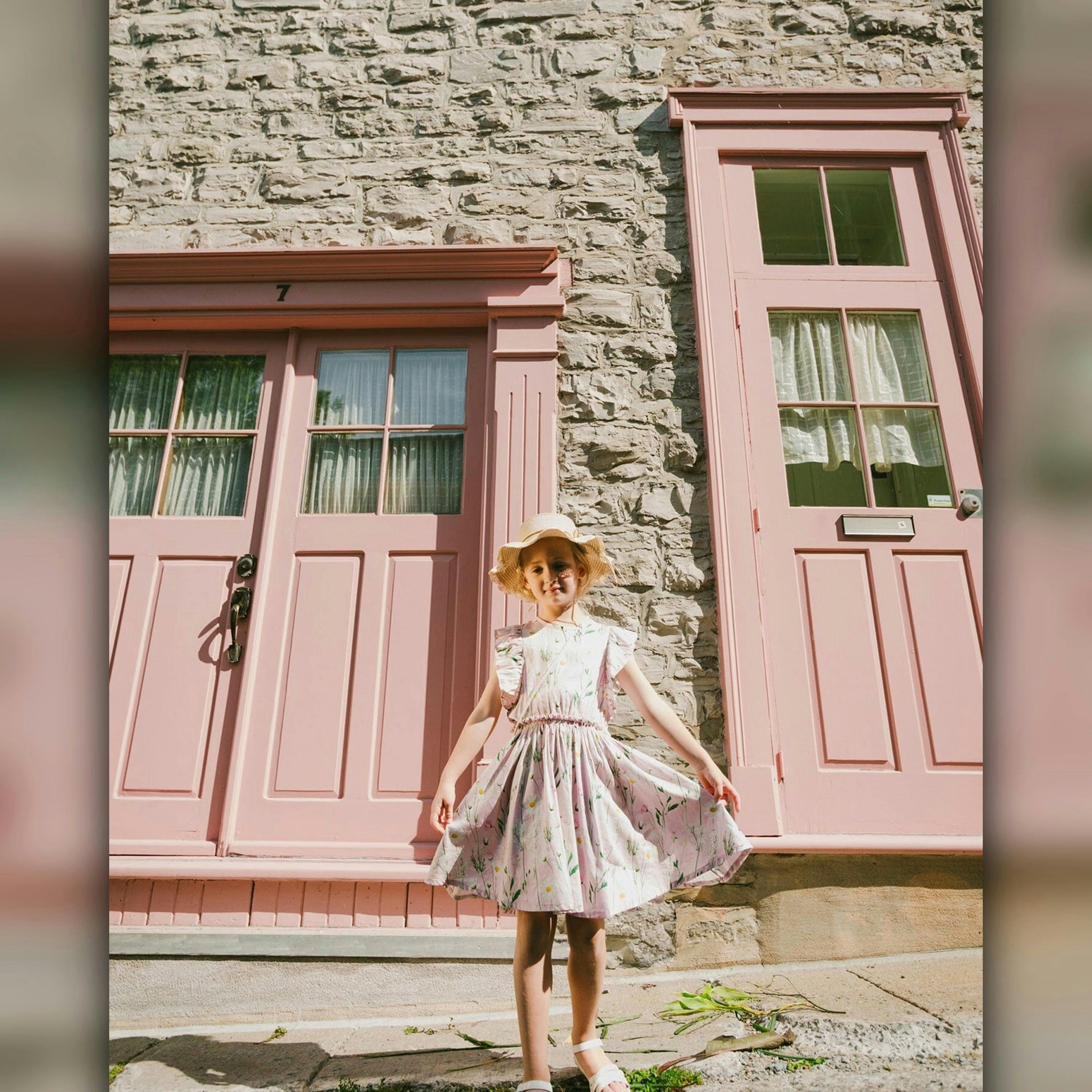 Viscose Dress Pink Printed Flowers , view 4 of 5