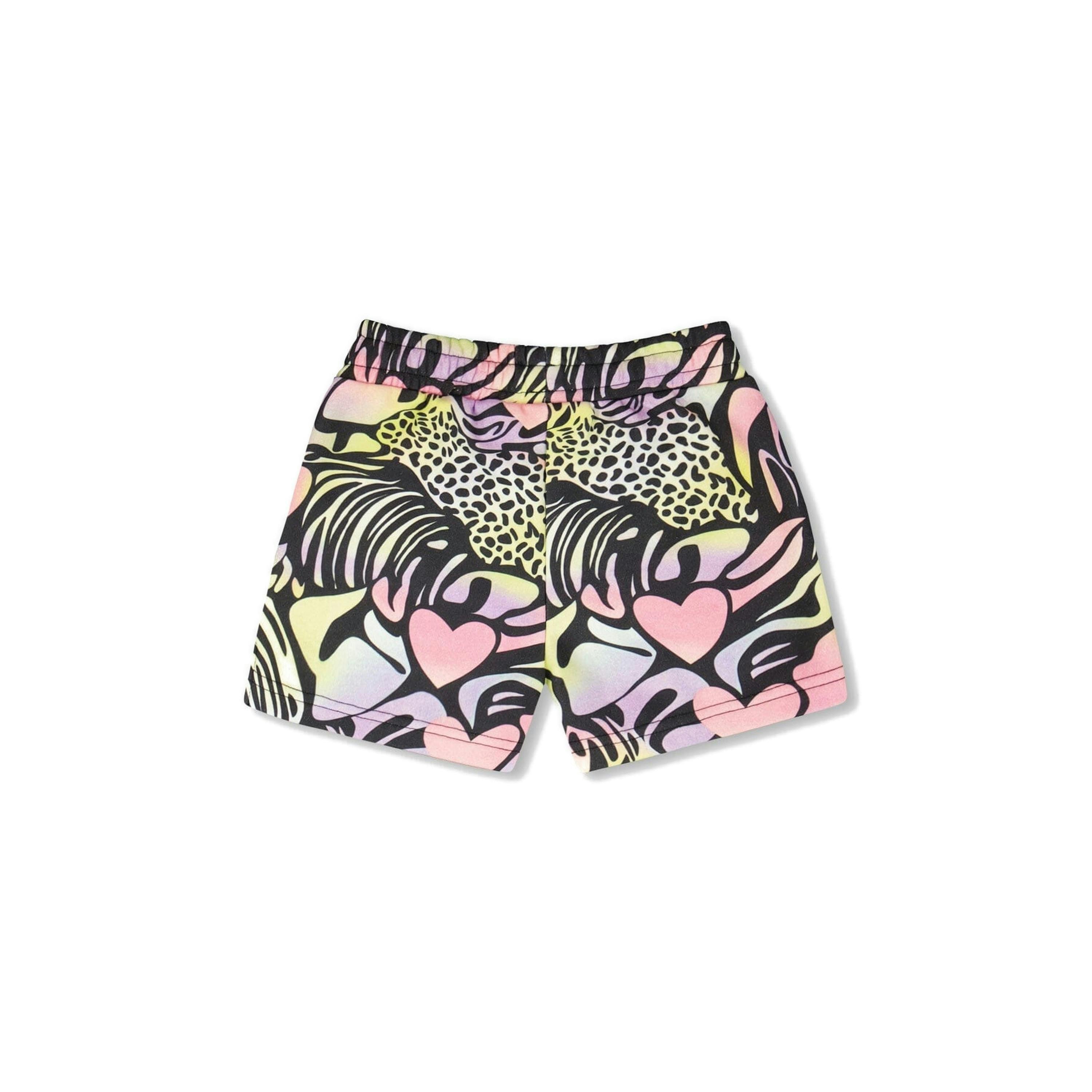 French Terry Shorts Black Multicolor , view 3 of 4