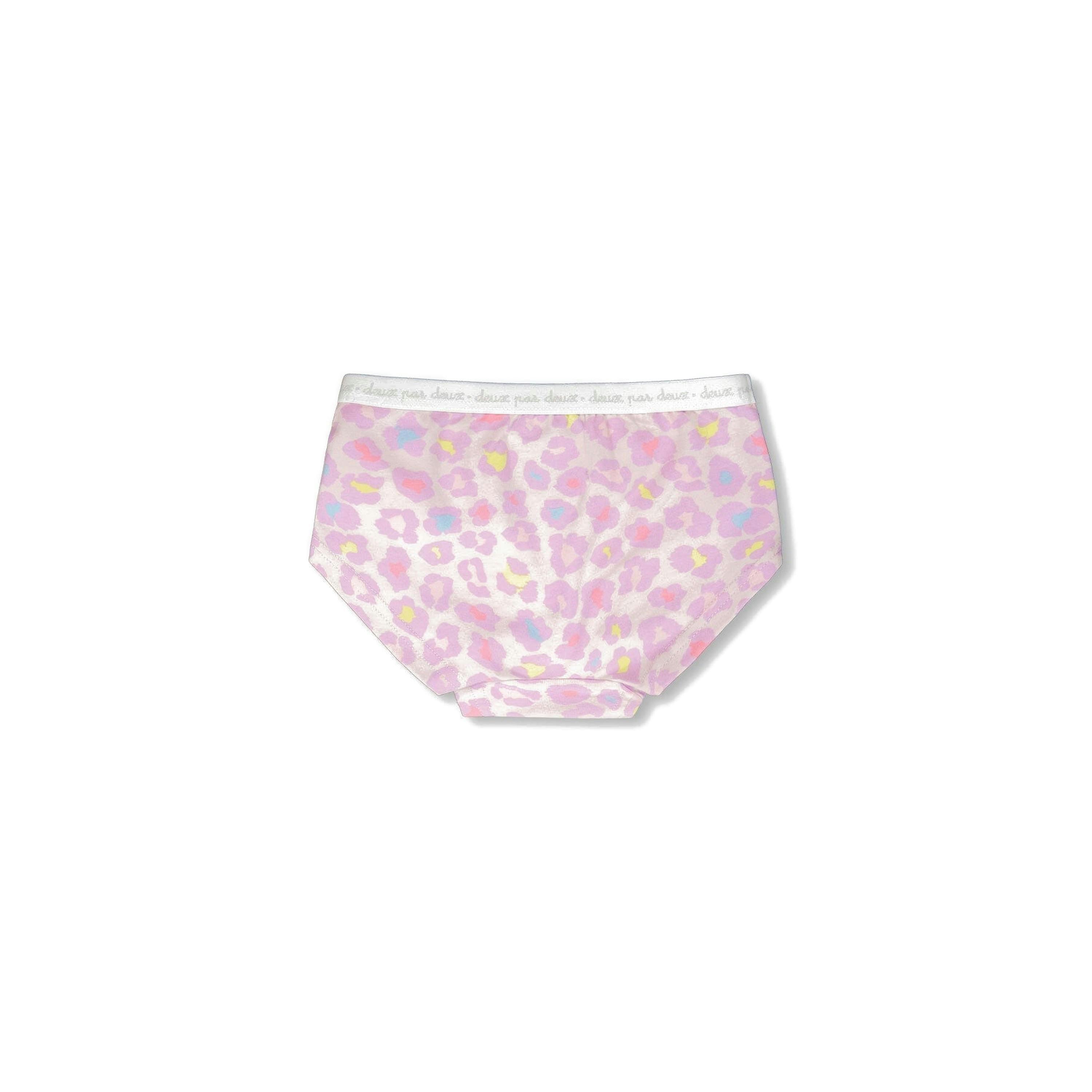 Organic Cotton Boyshort Panty Purple Animal Print , view 2 of 3
