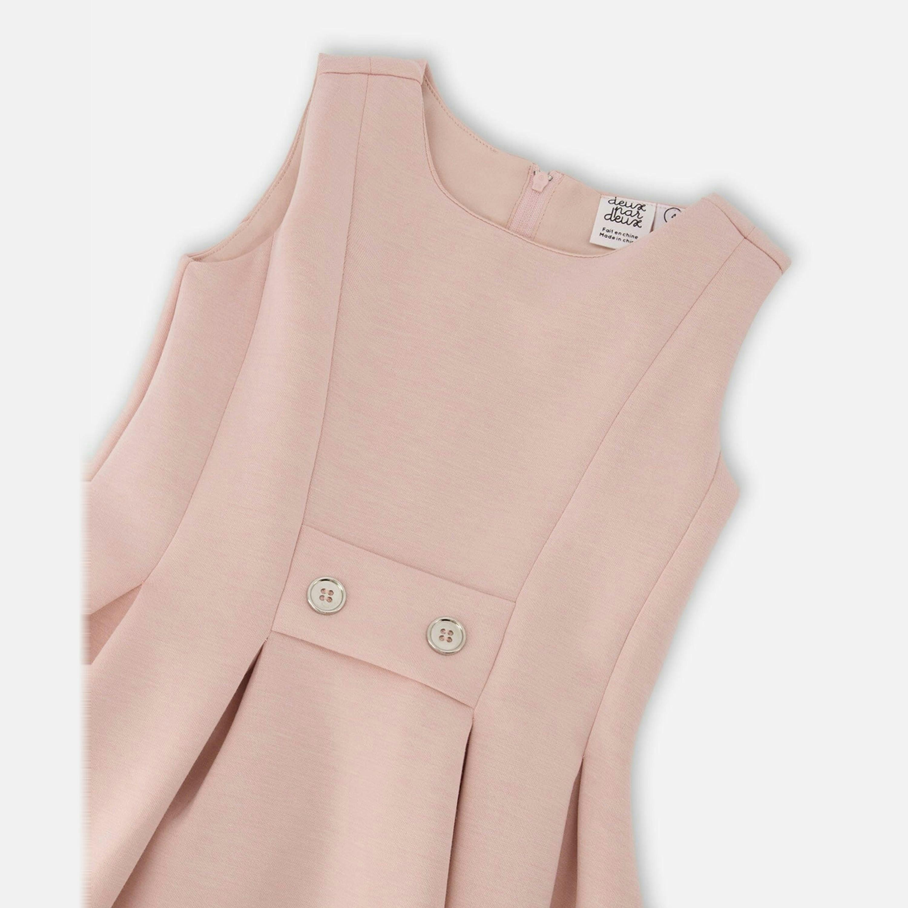 Sleeveless Neoprene Dress Pale Pink , view 4 of 4