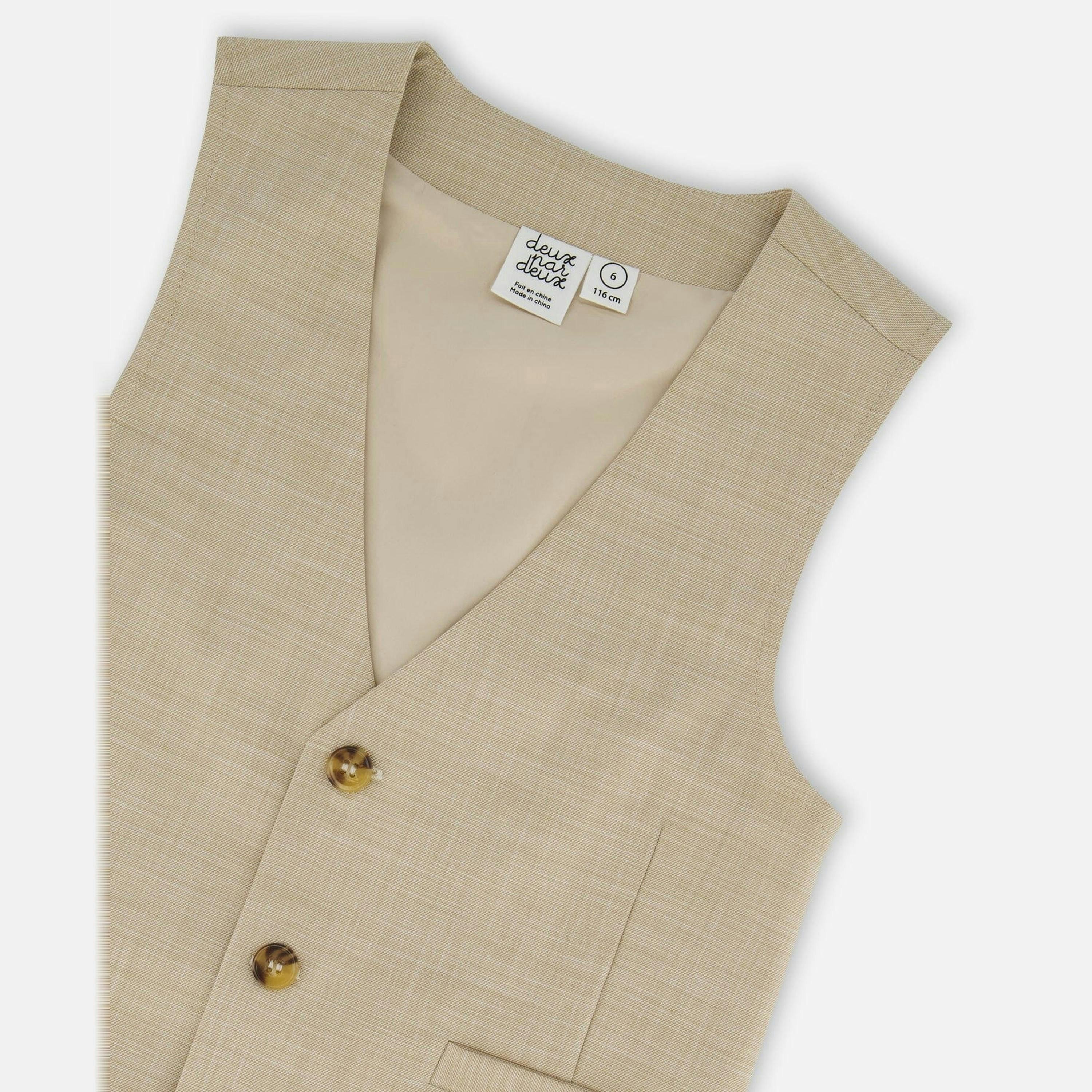 Elegant Vest Beige , view 3 of 3