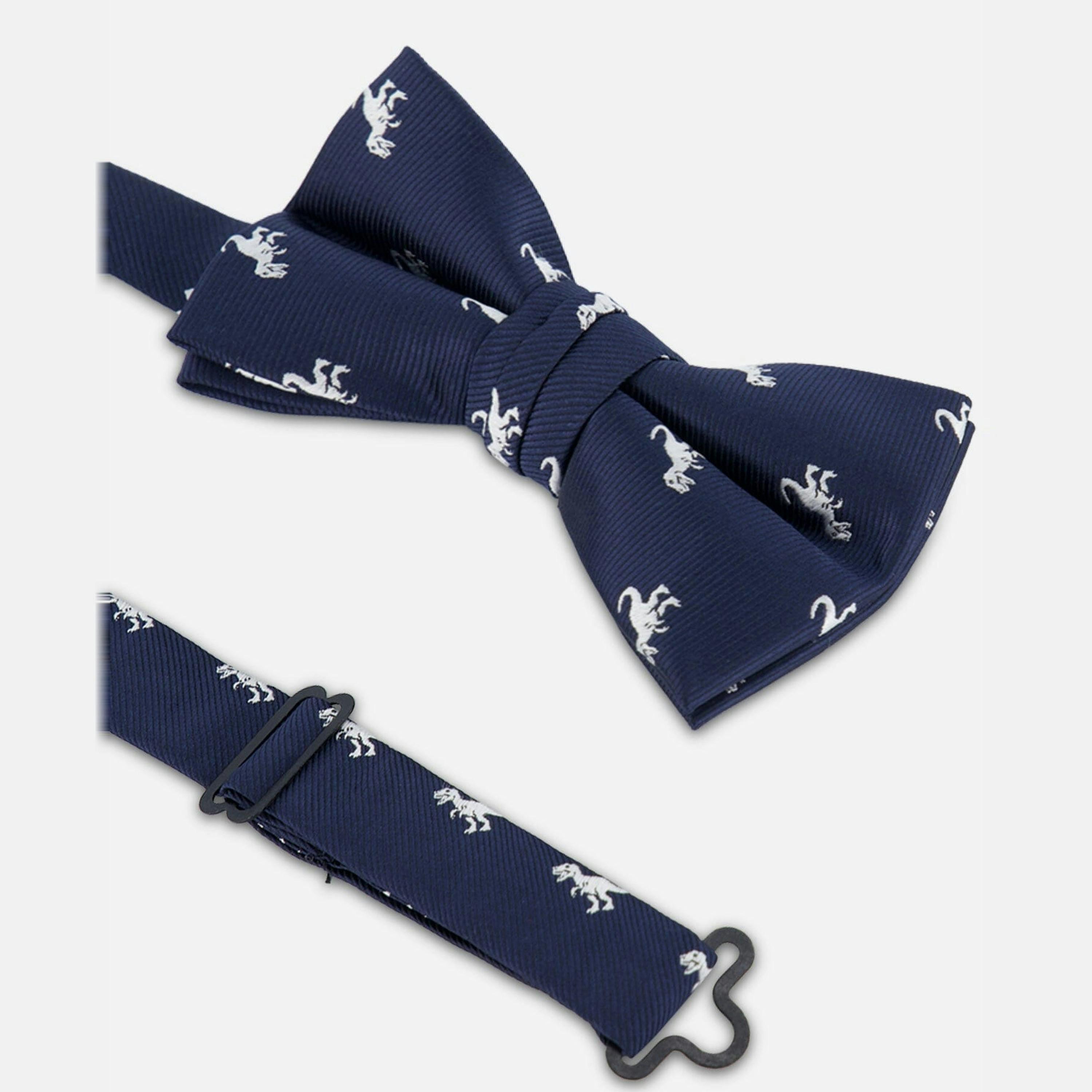 Bow Tie Blue Dino Print , view 3 of 4