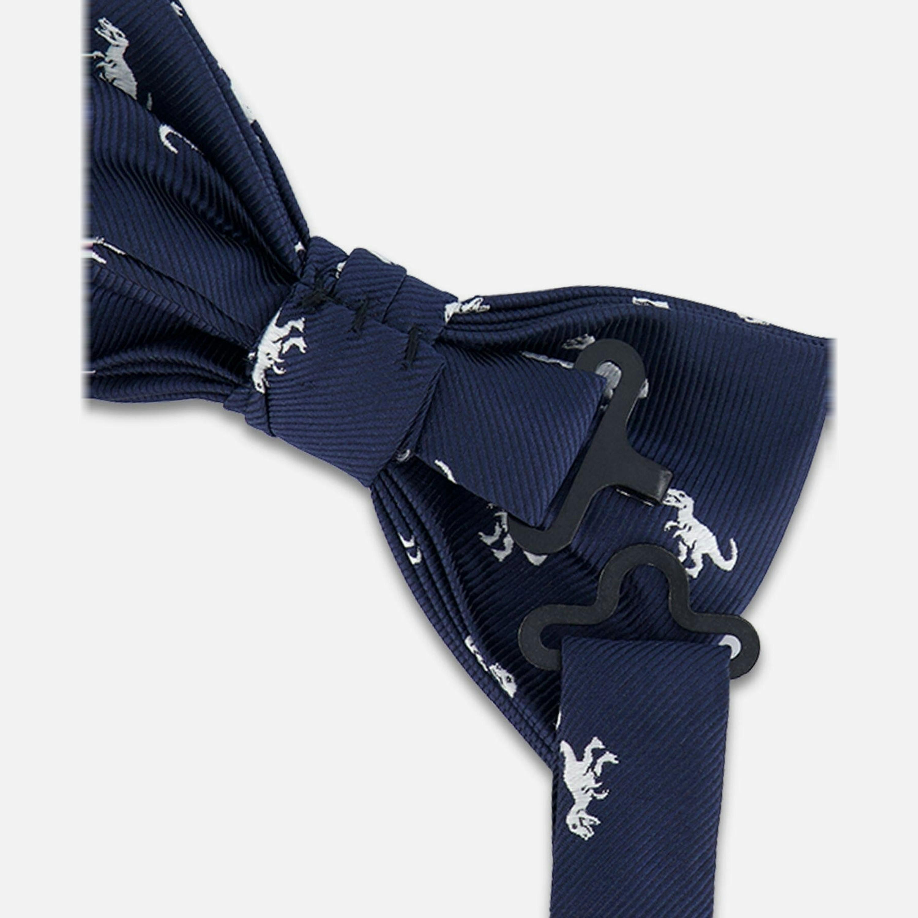Bow Tie Blue Dino Print , view 4 of 4