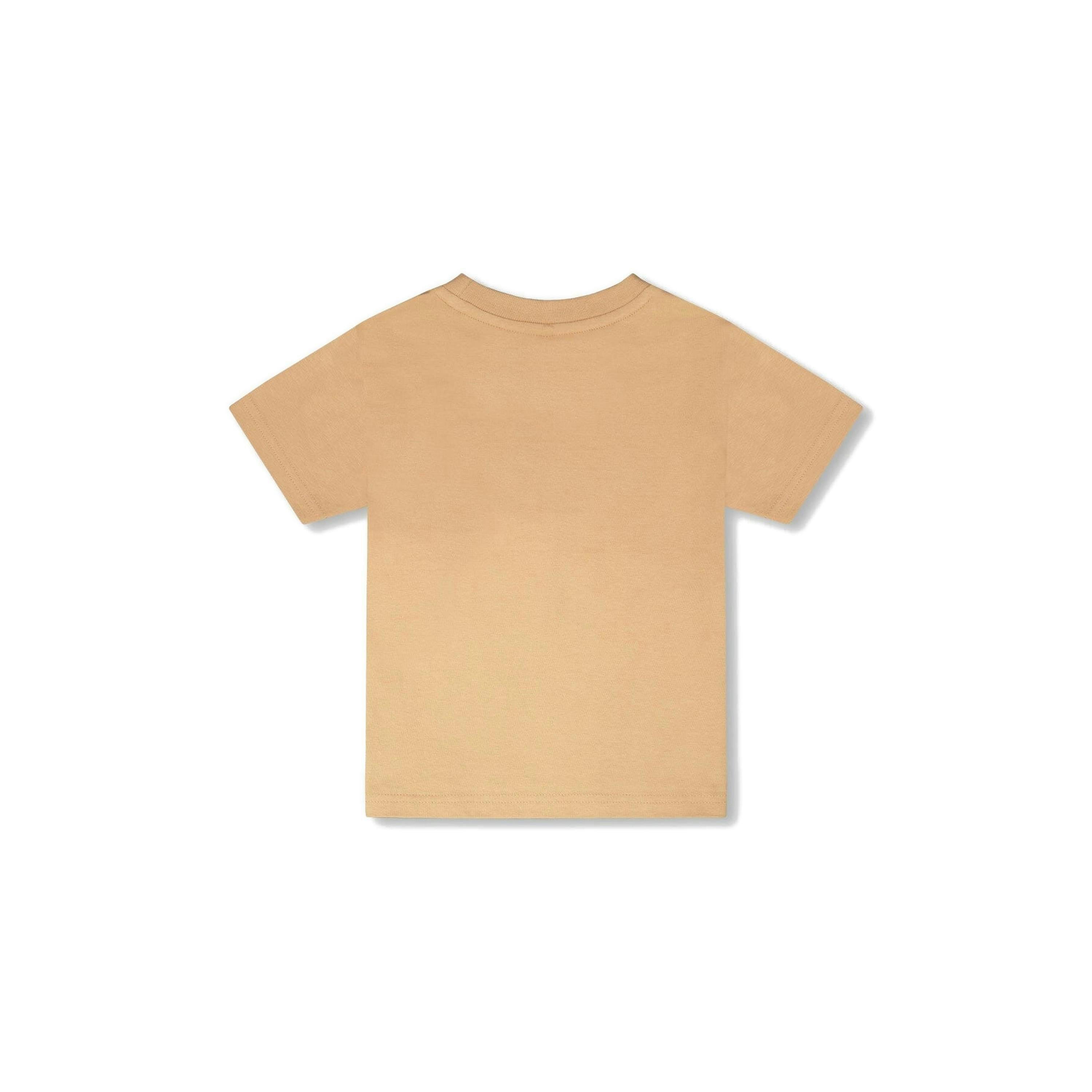 Organic Cotton Short Sleeve T-Shirt Beige , view 3 of 4