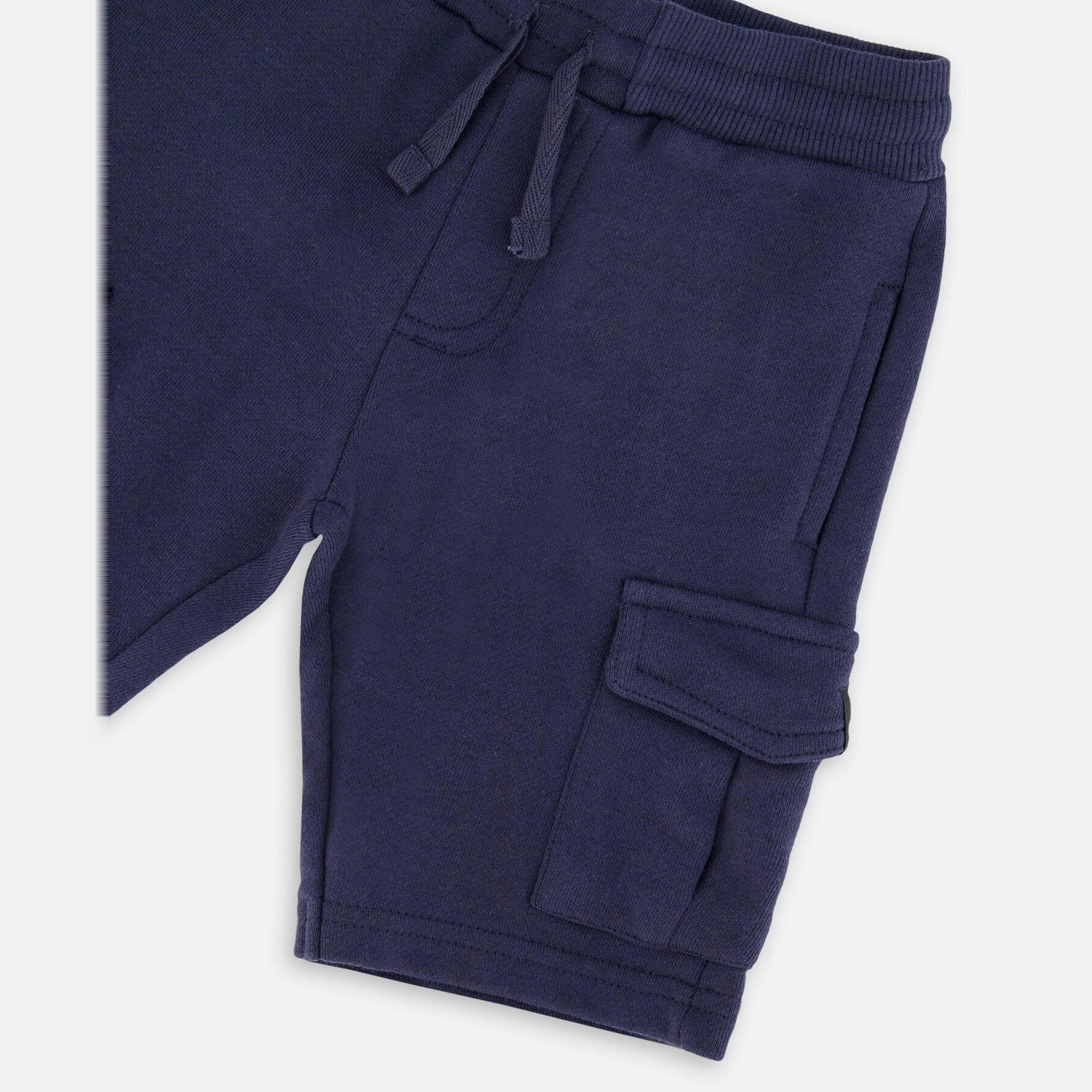French Terry Shorts Blue , view 5 of 5