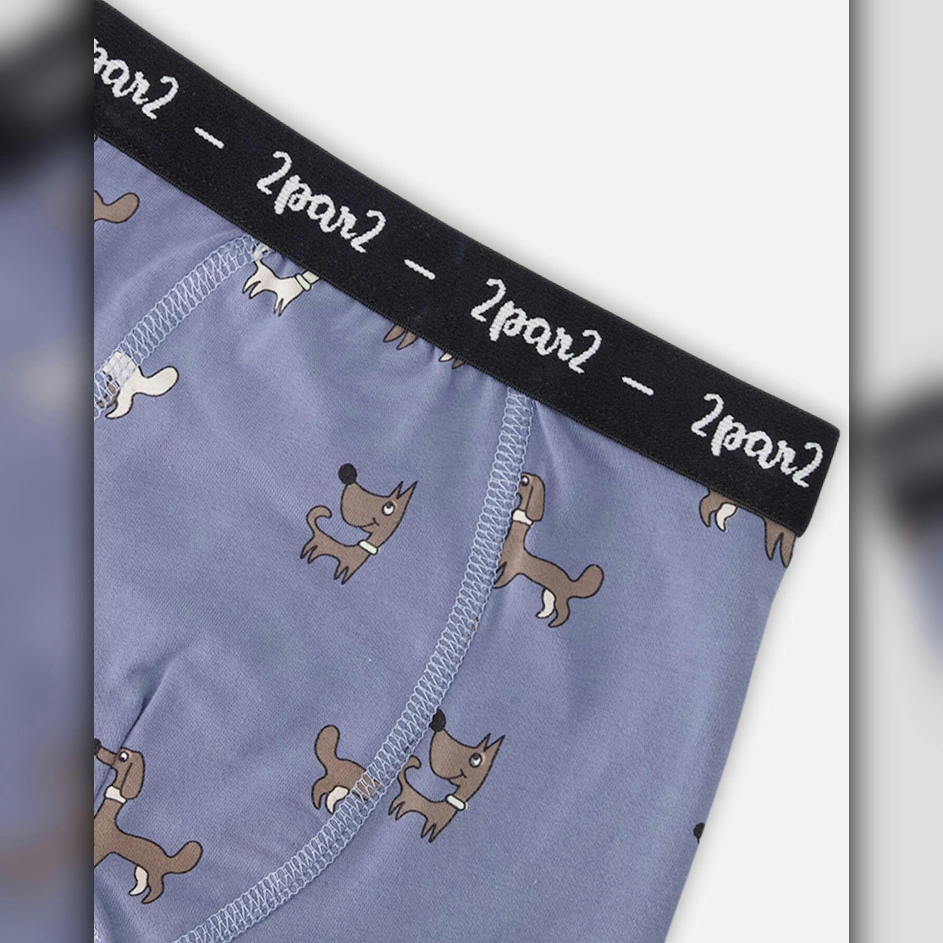 Organic Cotton Printed Boxers Pack Of 3 , view 4 of 4