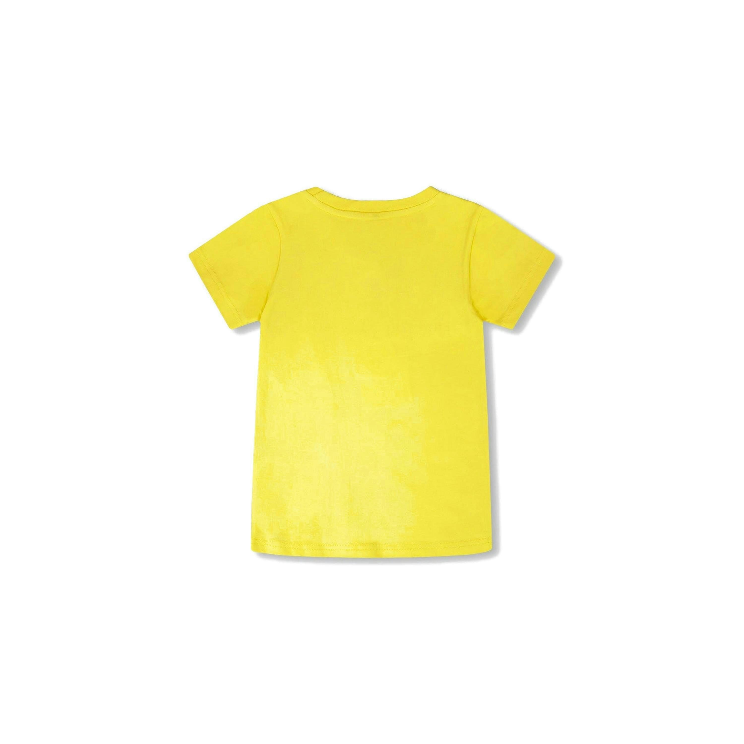 Organic Cotton Jersey T-Shirt With Gamer Print Yellow , view 4 of 5