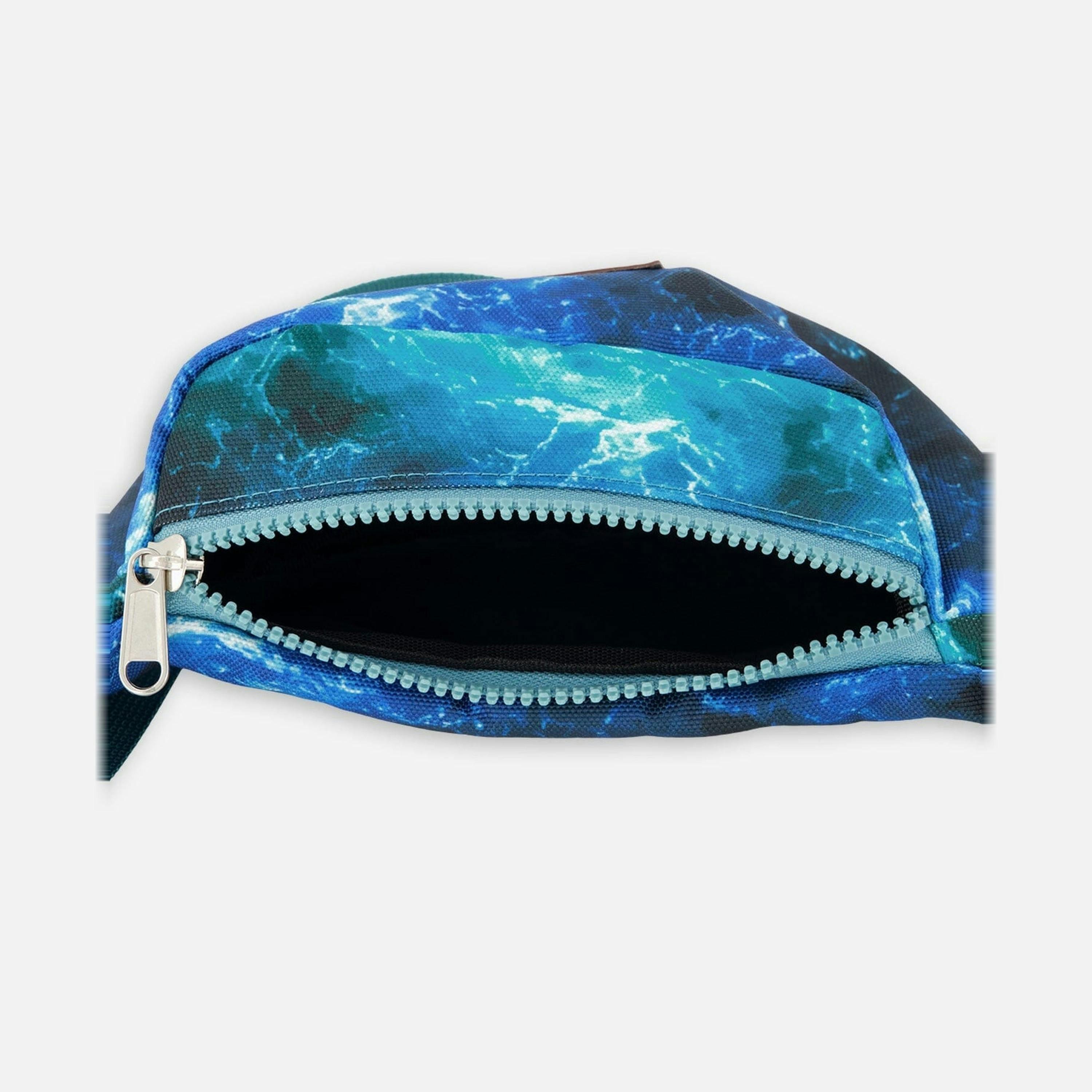 Fanny Pack Blue Wave Print , view 3 of 3