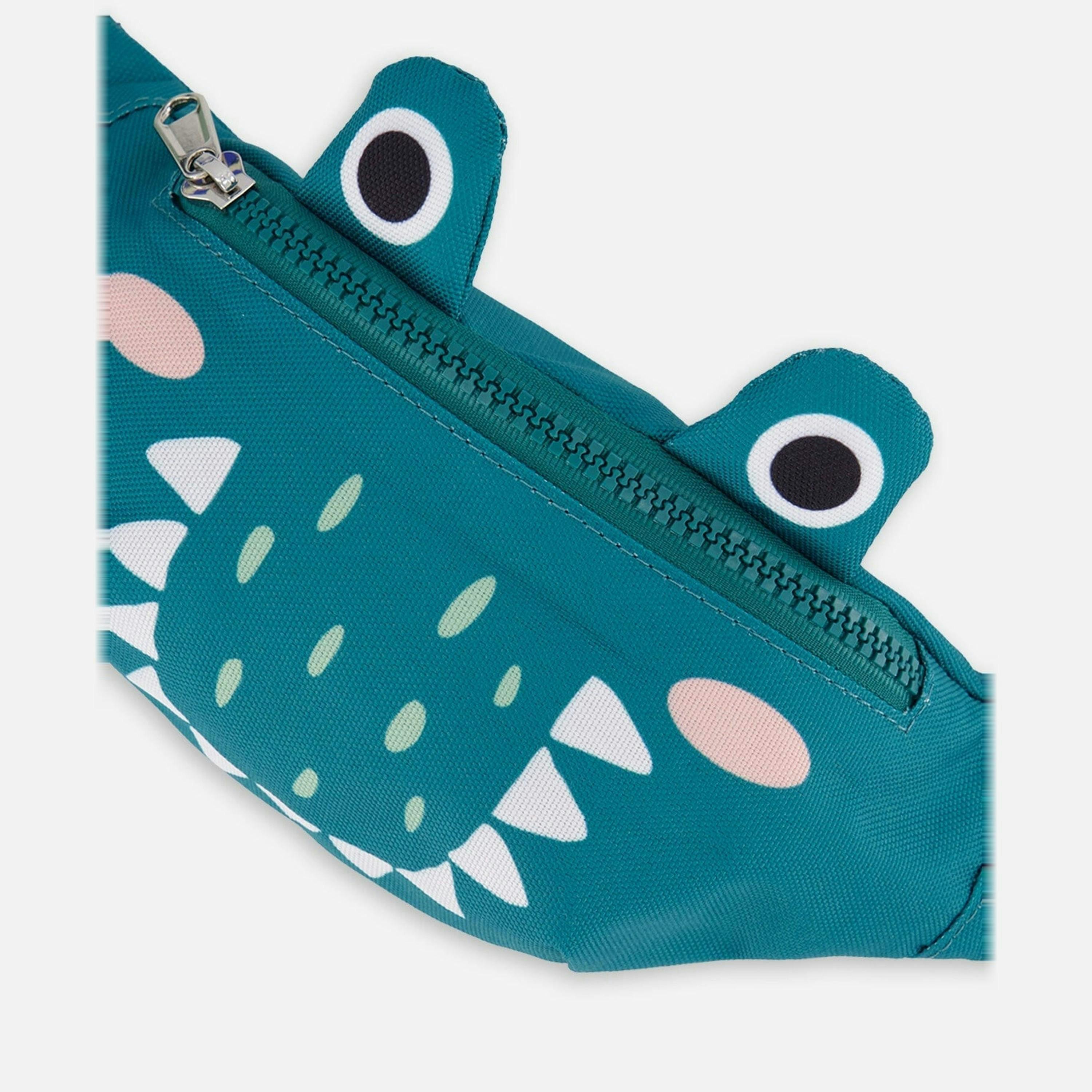 Crocodile Fanny Pack Turquoise , view 4 of 5