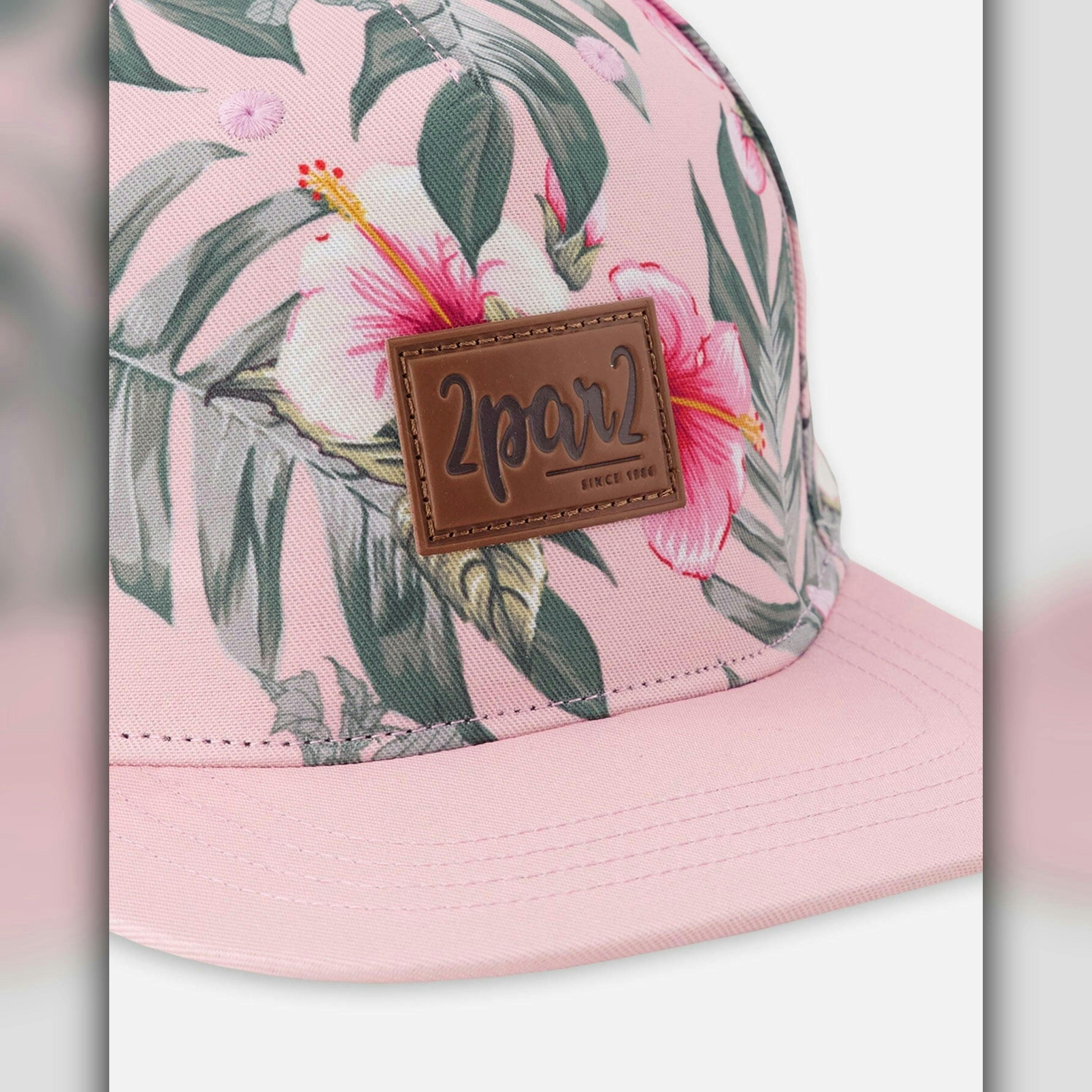 Cap Pink Hibiscus Print , view 4 of 4