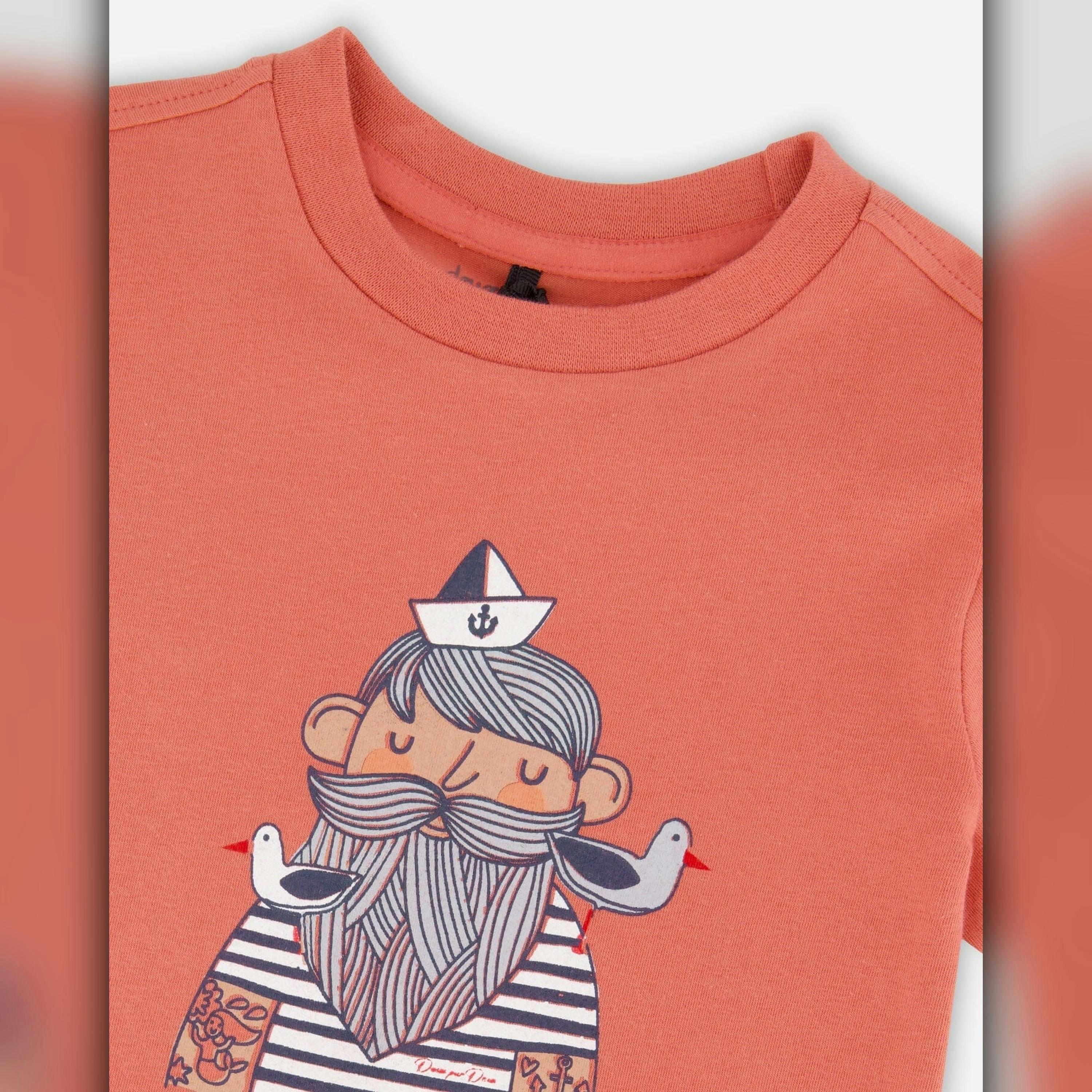 Organic Cotton Short Sleeve T-Shirt Brick , view 5 of 5
