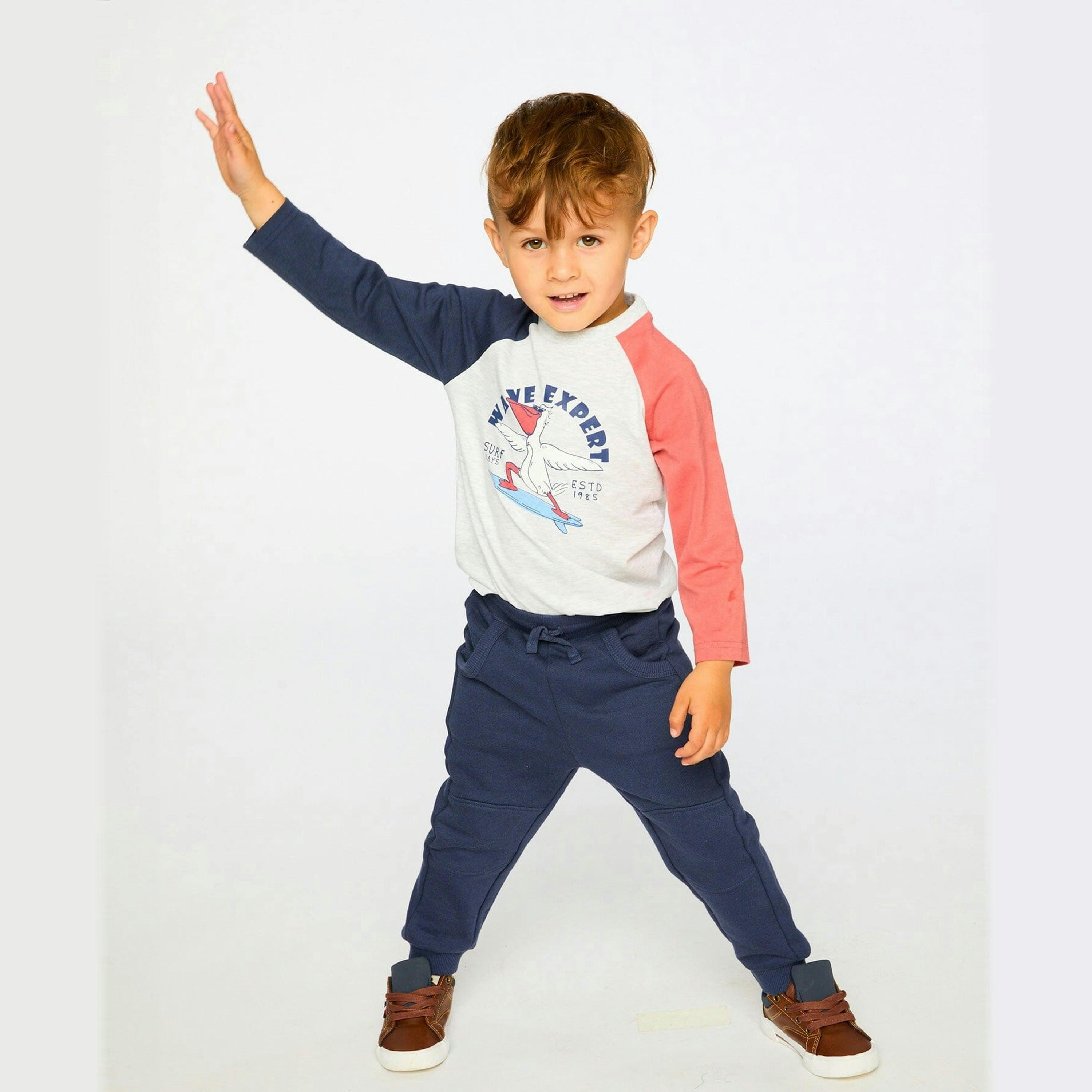 Jersey Long Sleeve T-Shirt Light Grey Mix , view 2 of 4