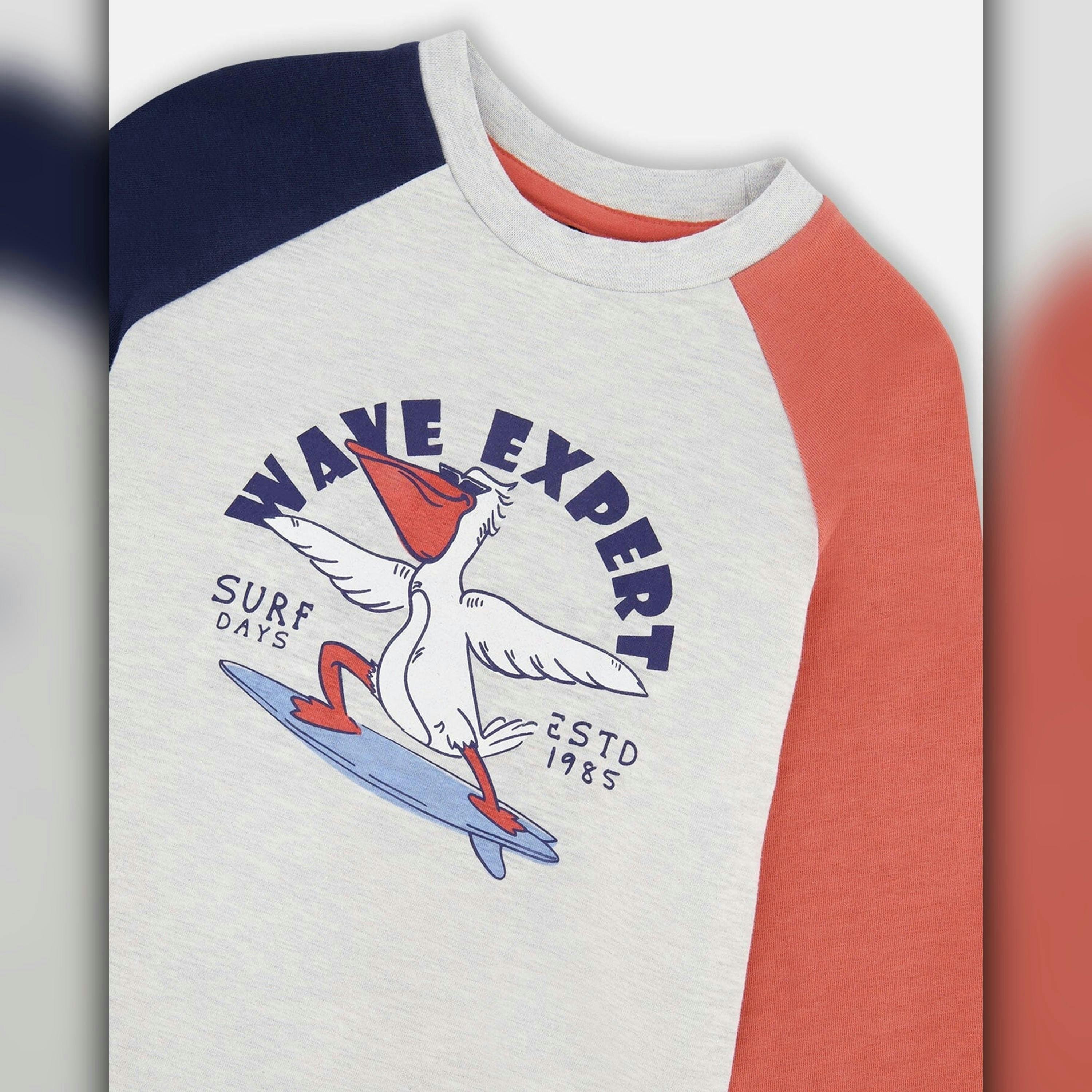 Jersey Long Sleeve T-Shirt Light Grey Mix , view 4 of 4