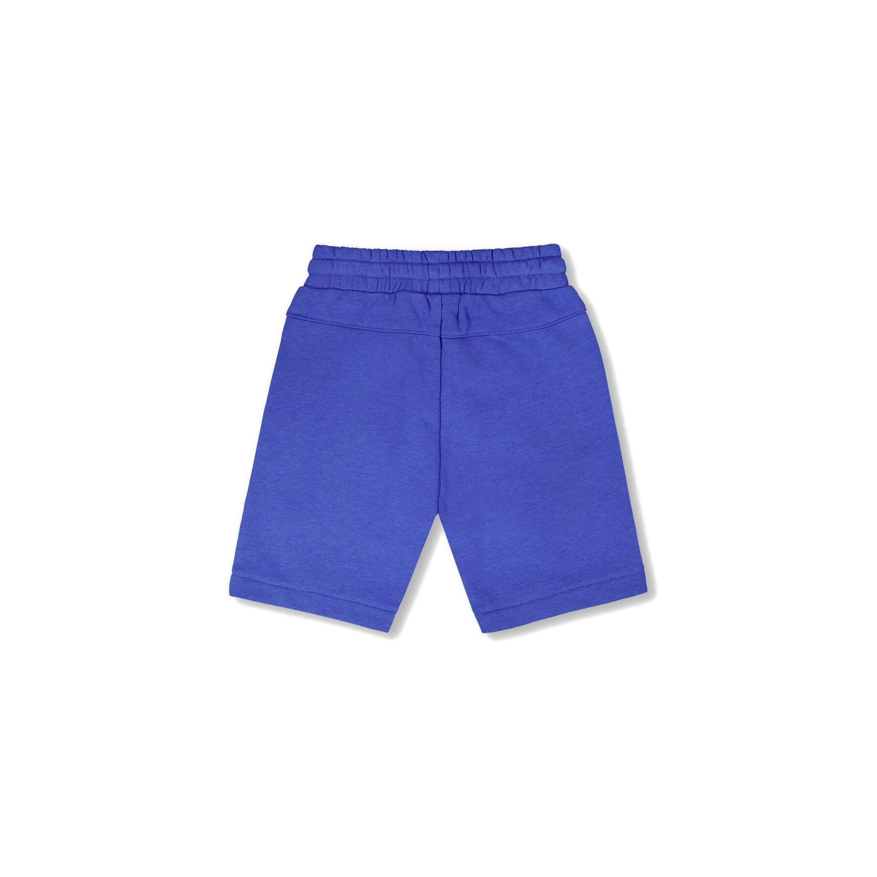 French Terry Shorts With Cross Seams Royal Blue , view 4 of 5