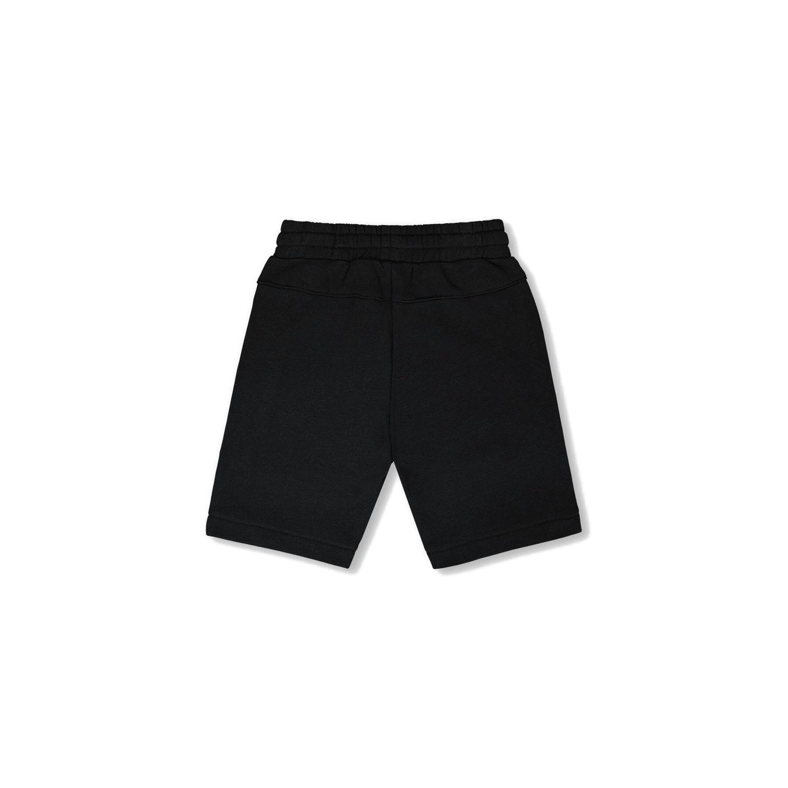 French Terry Shorts With Cross Seams Black , view 4 of 5