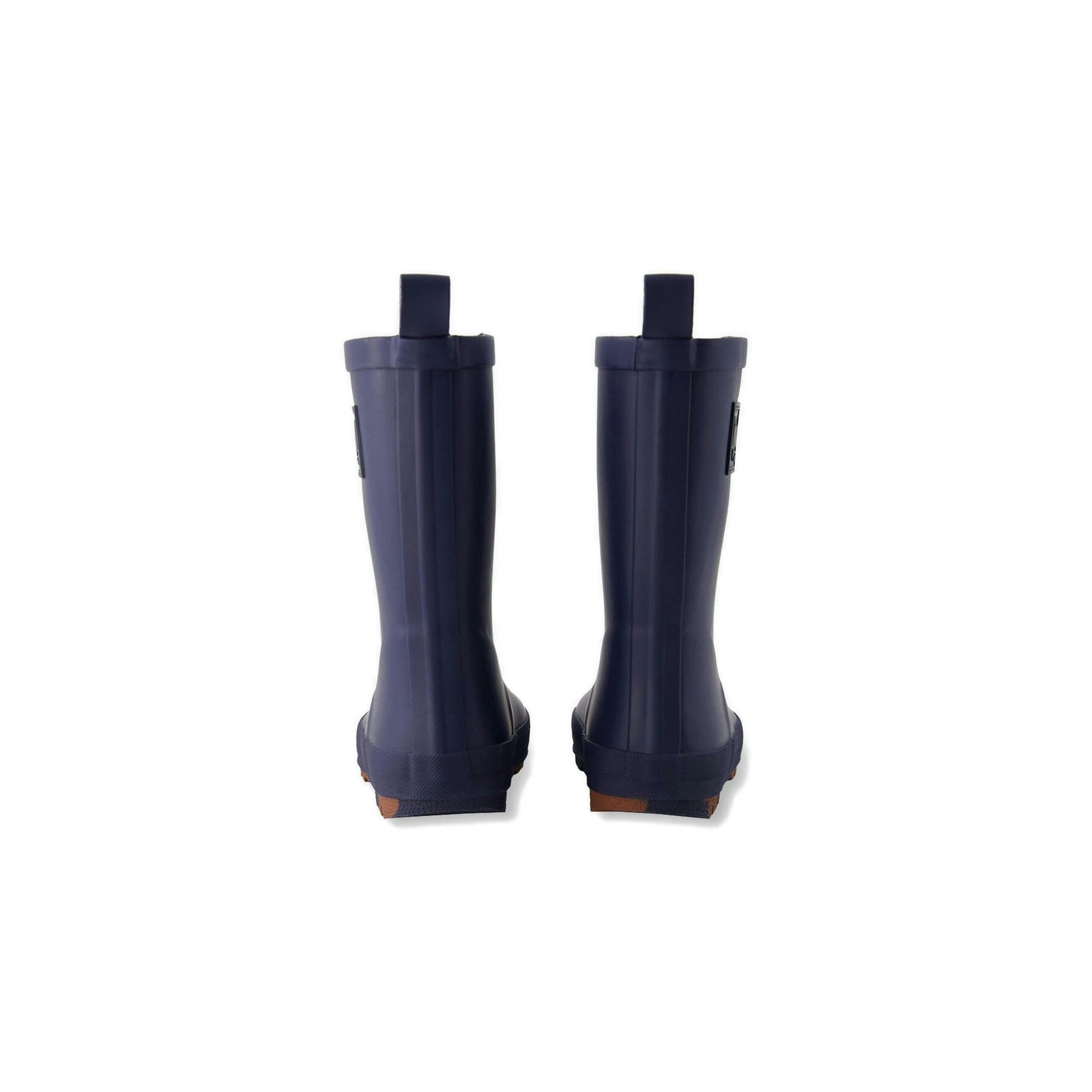Rain Boots In Natural Rubber Navy Blue , view 4 of 4