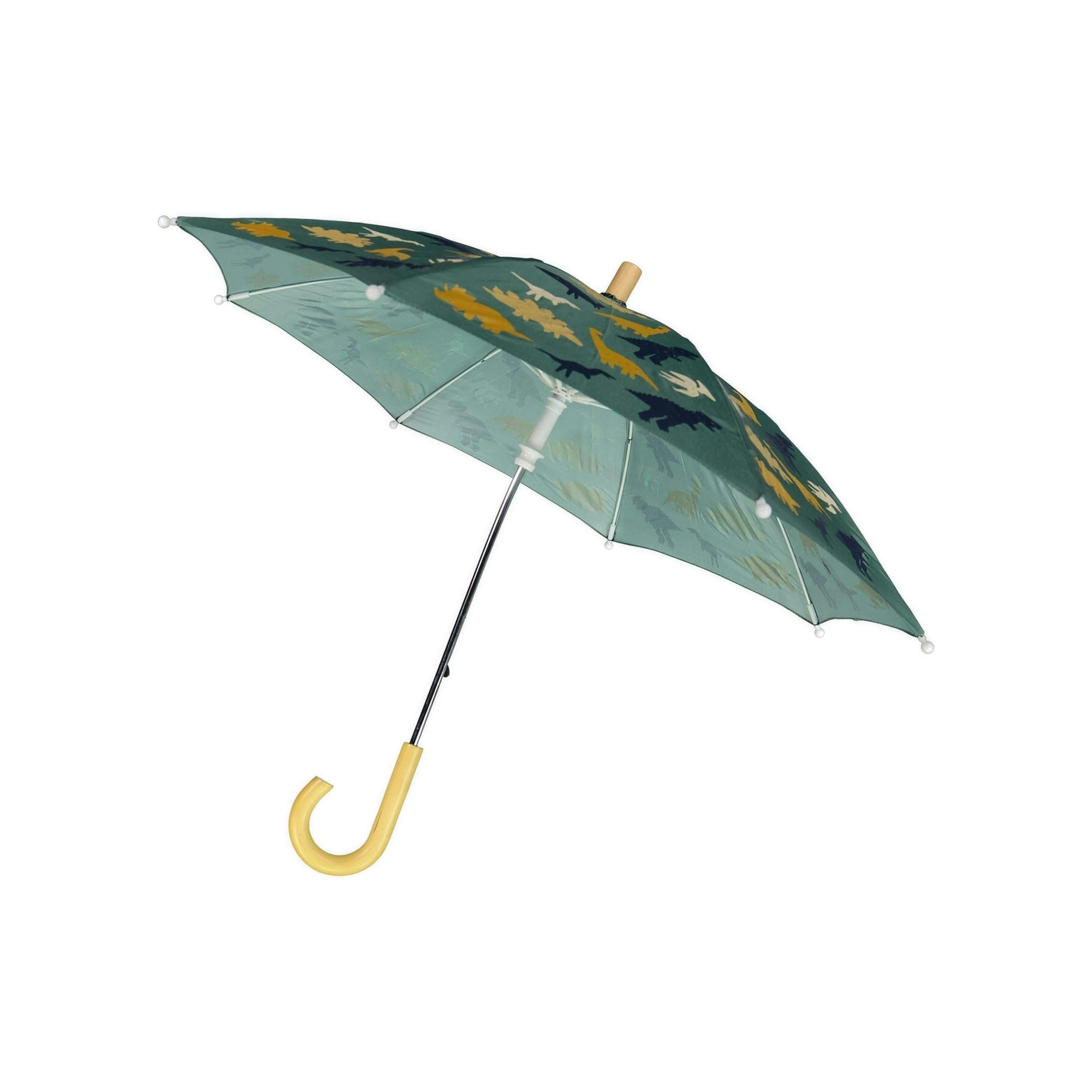 Umbrella Green Dinosaur Print , view 2 of 3