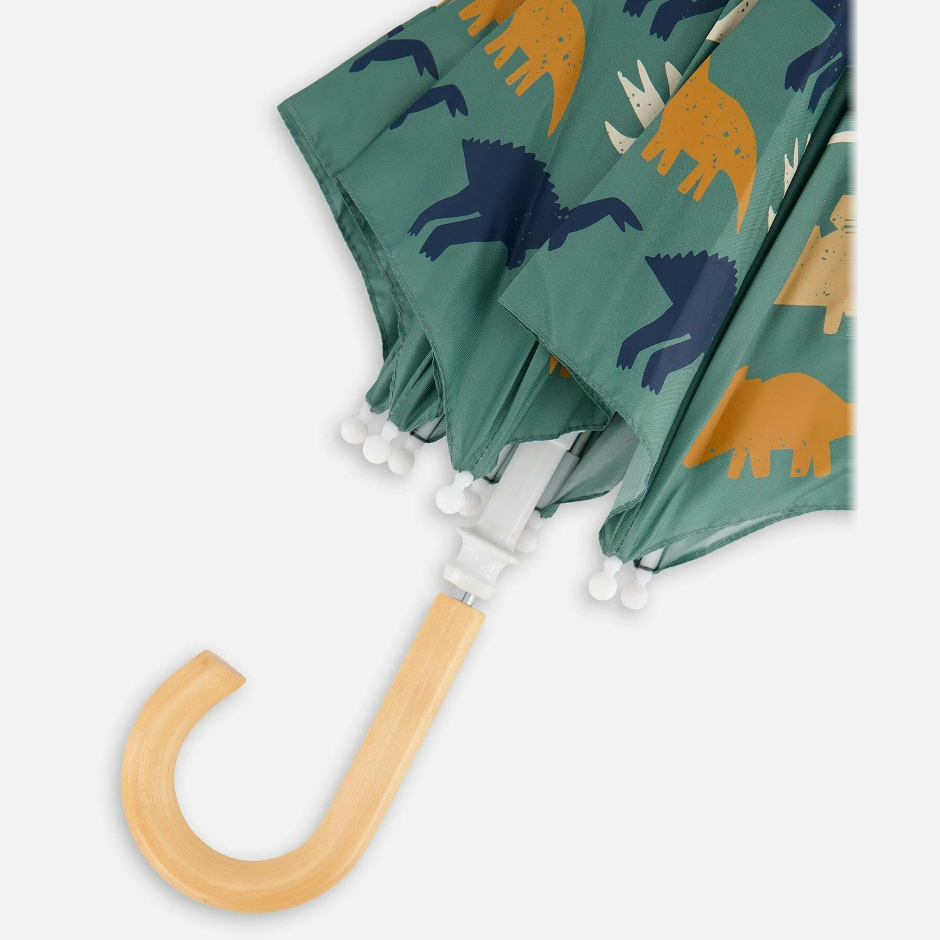 Umbrella Green Dinosaur Print , view 3 of 3