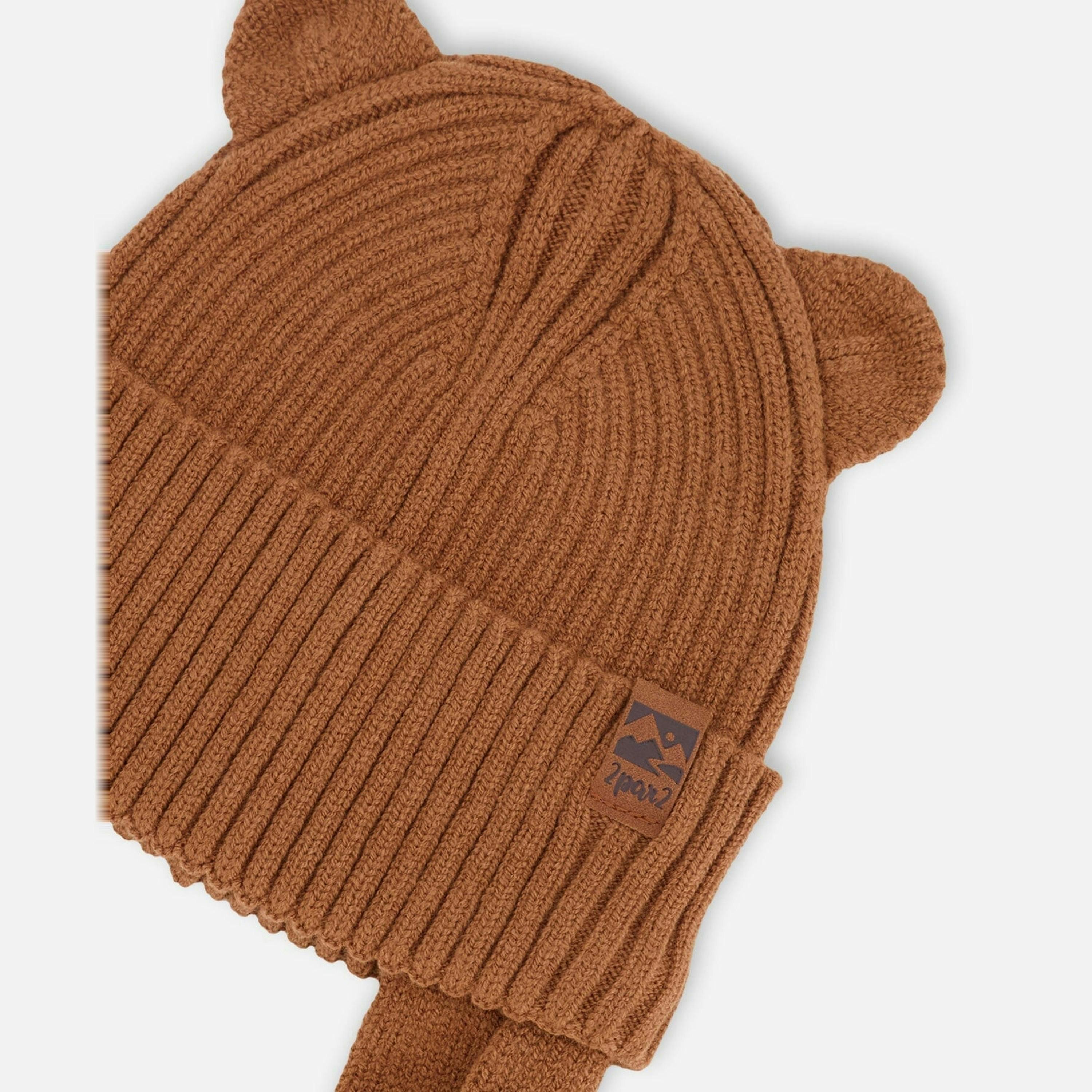 Baby Knit Hat Brown , view 5 of 5