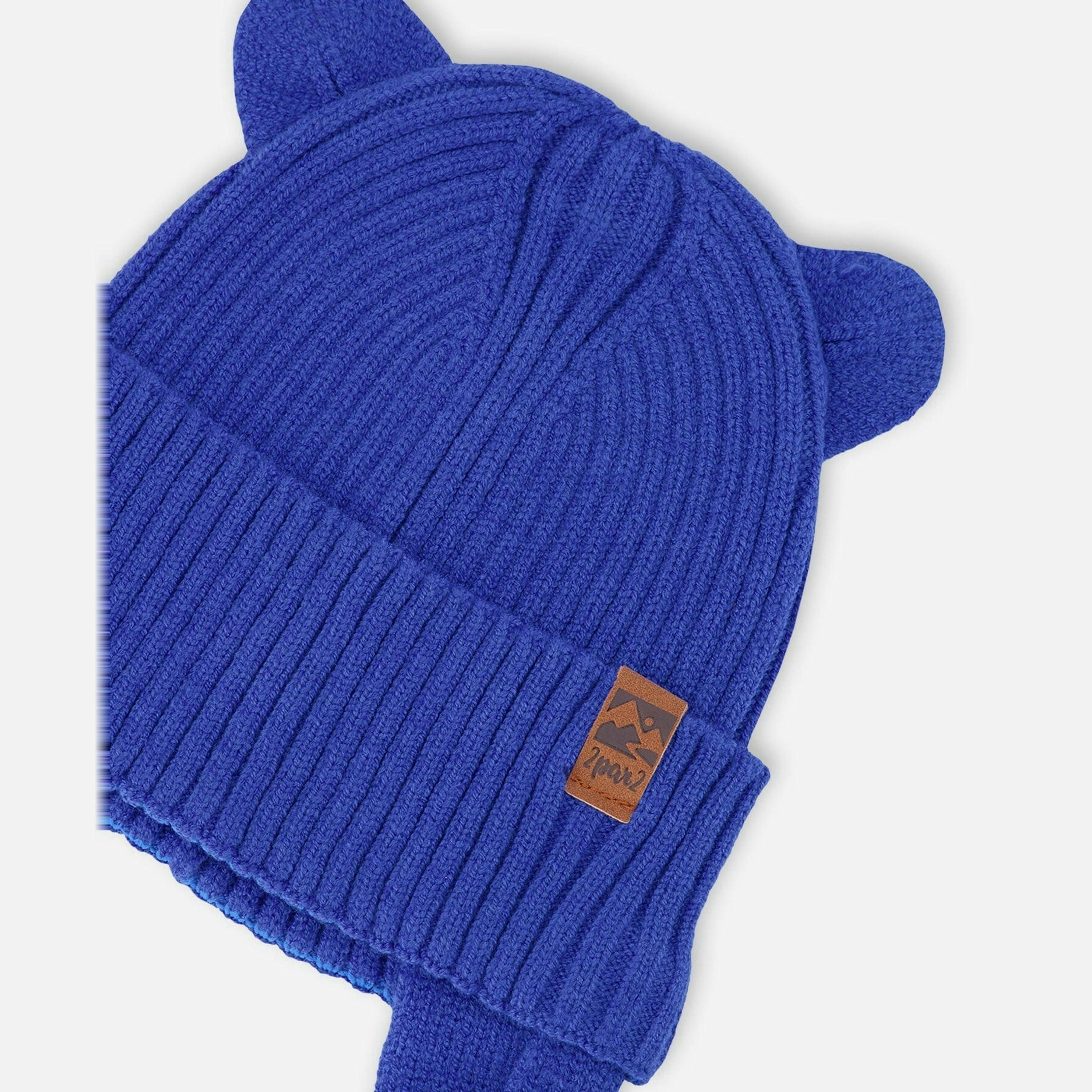 Baby Knit Hat Royal Blue , view 4 of 4