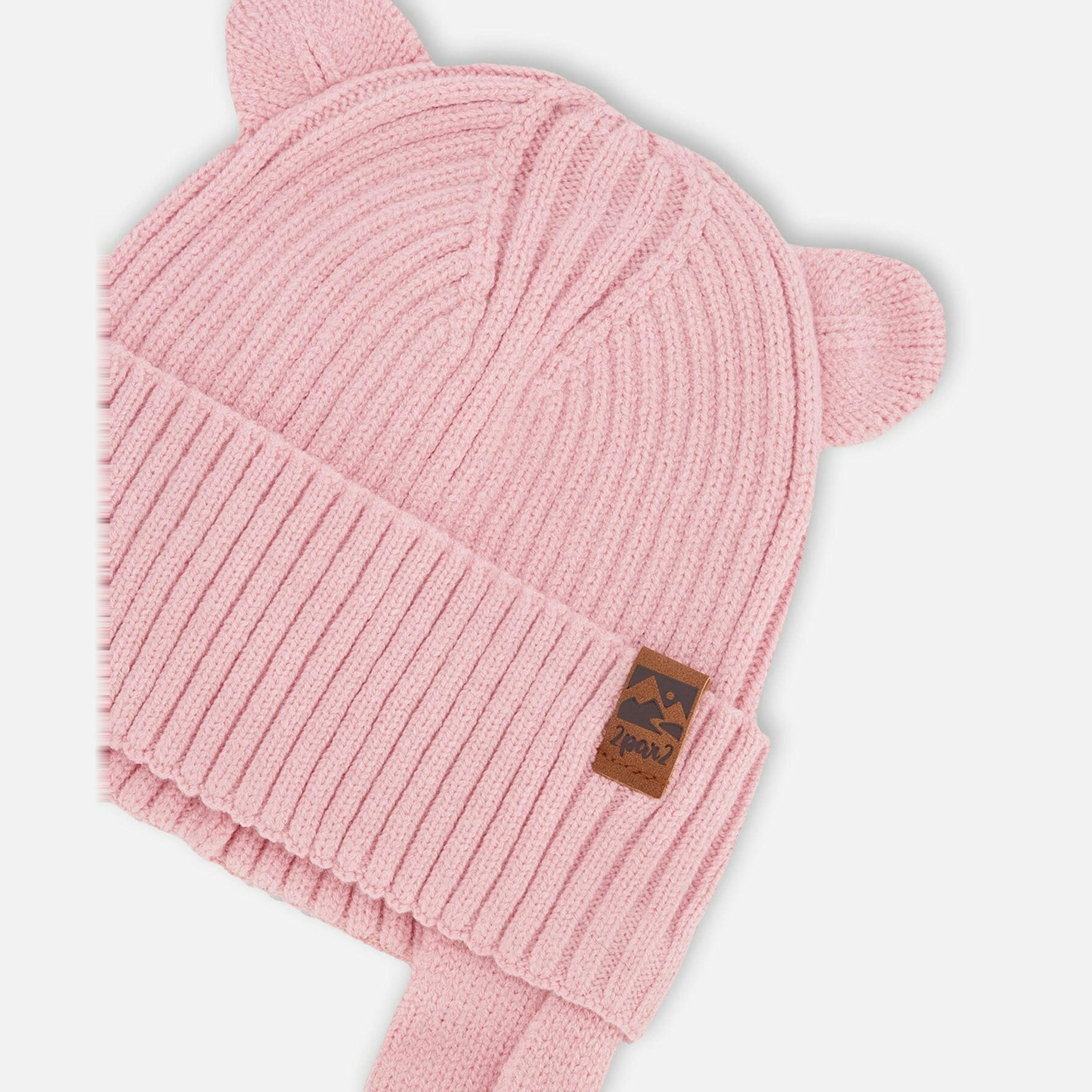 Baby Knit Hat Pale Pink , view 3 of 3