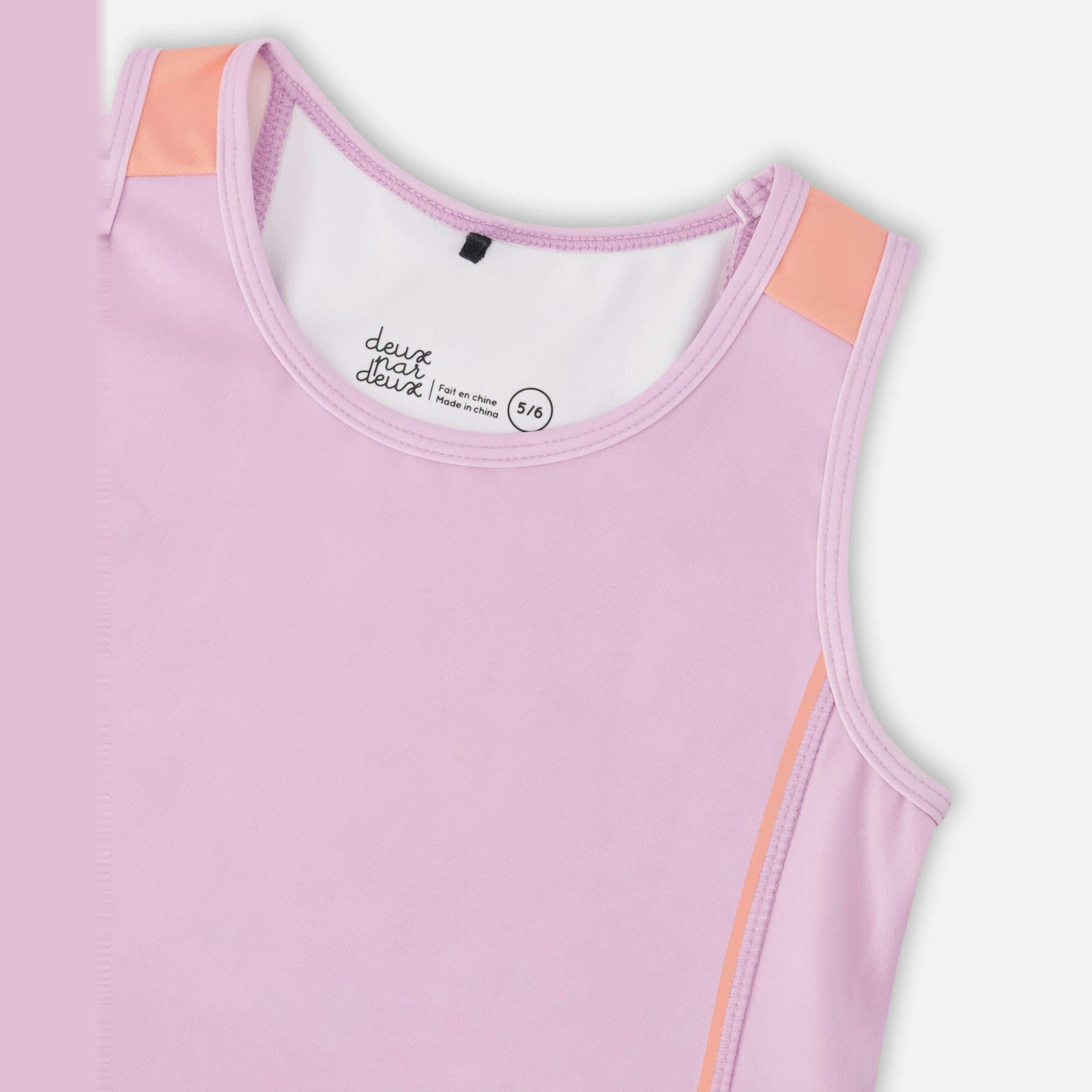 Athletic Tank Top In Recycled Polyester Lilac , view 3 of 3