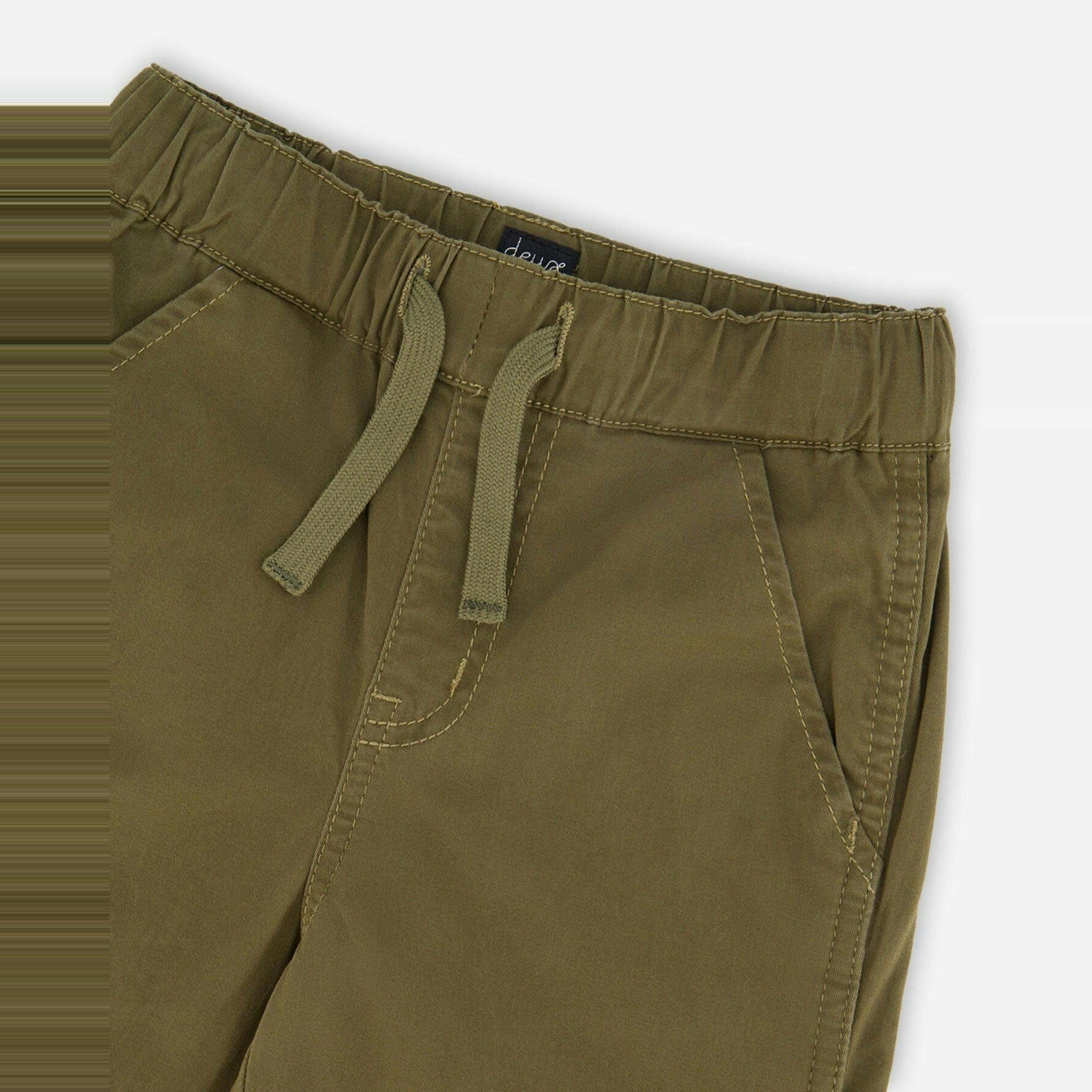 Stretch Twill Carpenter Pants Dark Khaki Green , view 3 of 3