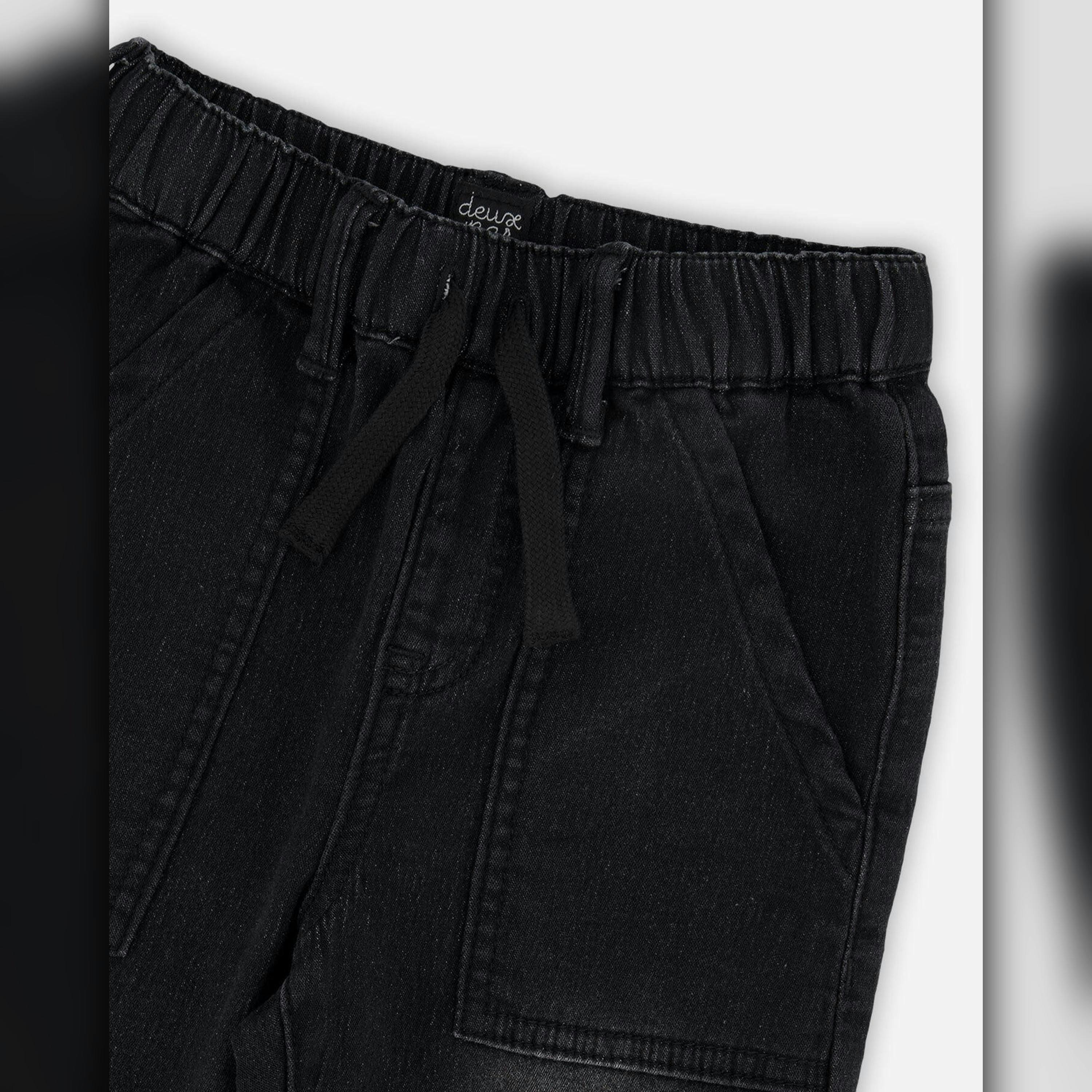 Stretch French Terry Denim Jogger Grey , view 3 of 3