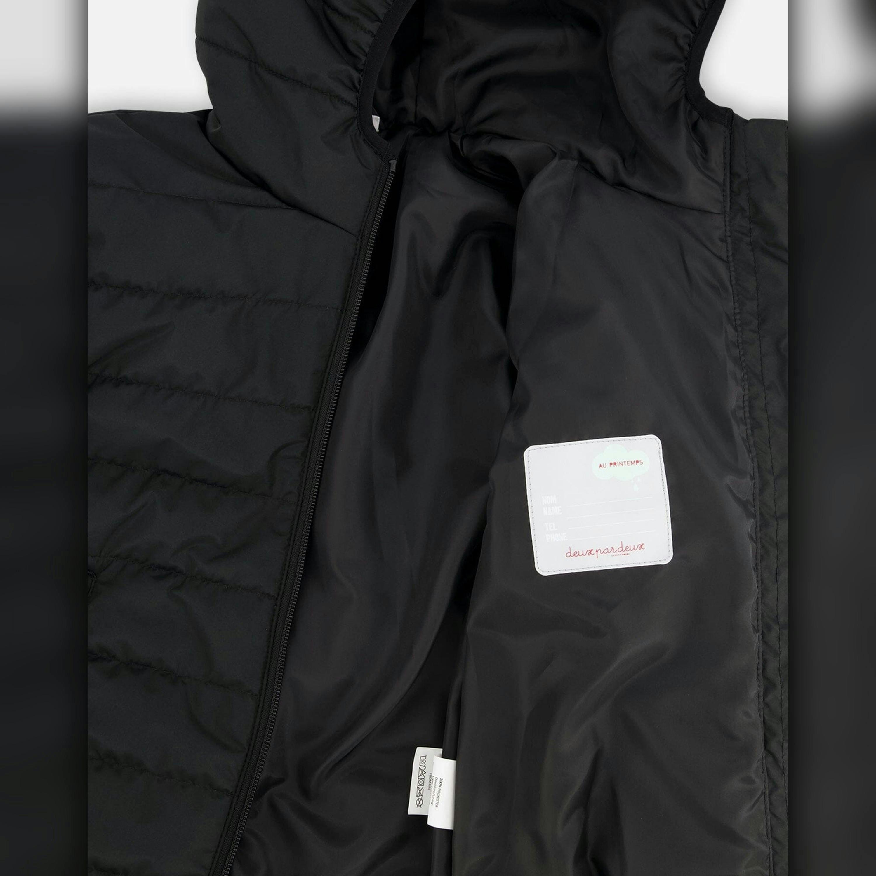 Quilted Mid-Season Jacket Black , view 5 of 5