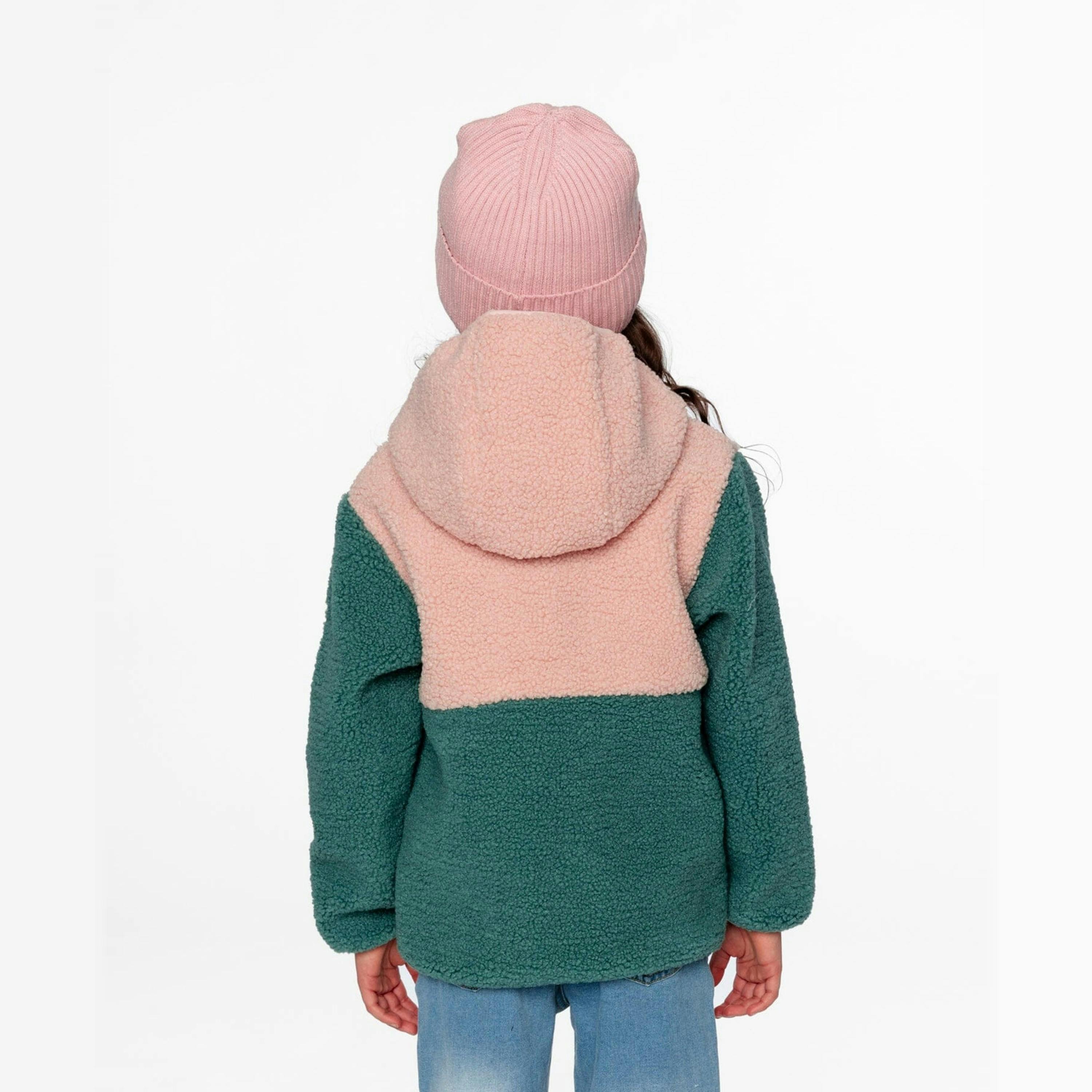 Sherpa Jacket Light Pink Colorblock , view 6 of 6