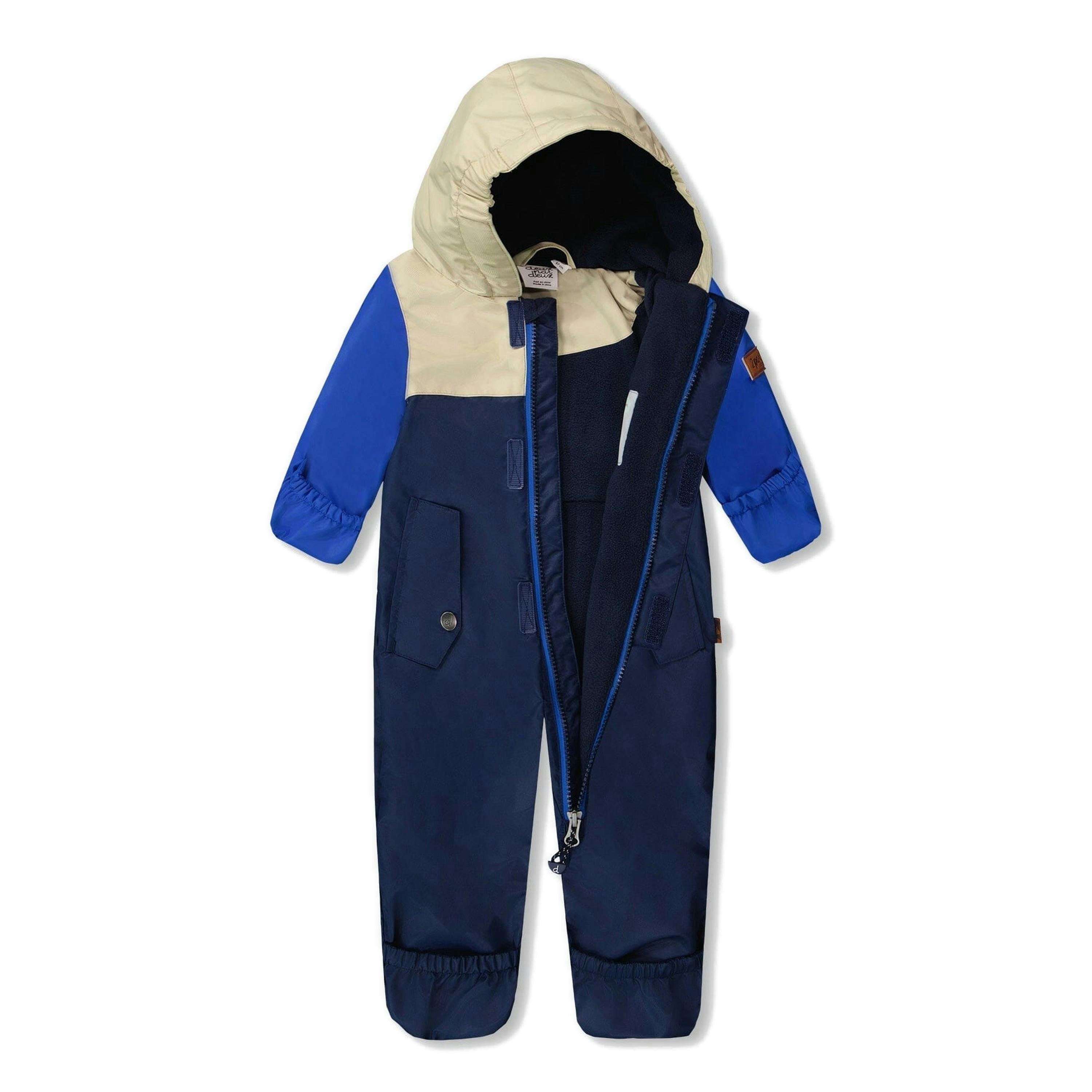 Baby Mid-Season One-Piece Outerwear With Hat Beige , view 2 of 5