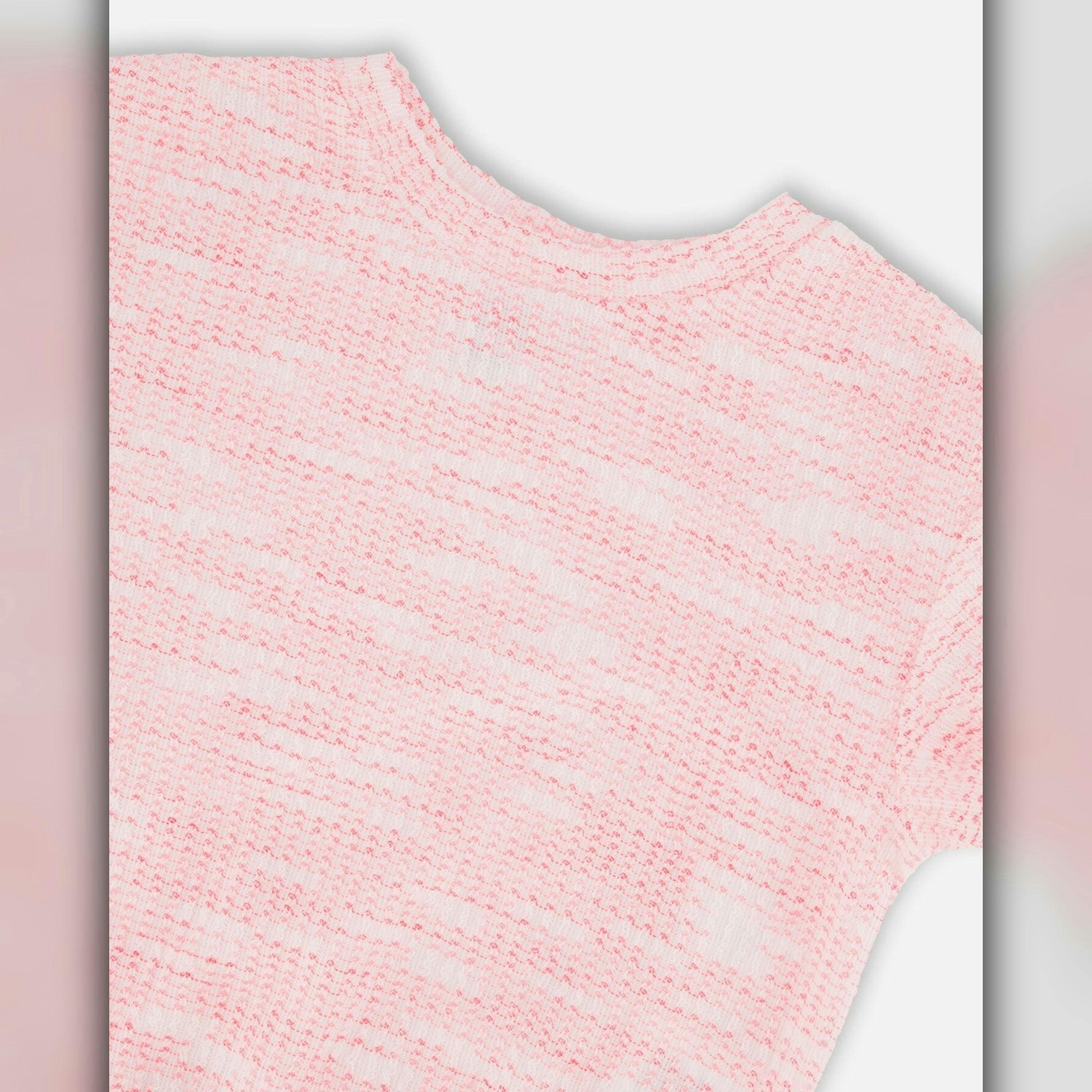Jacquard Knit T-Shirt Multicolored , view 3 of 3