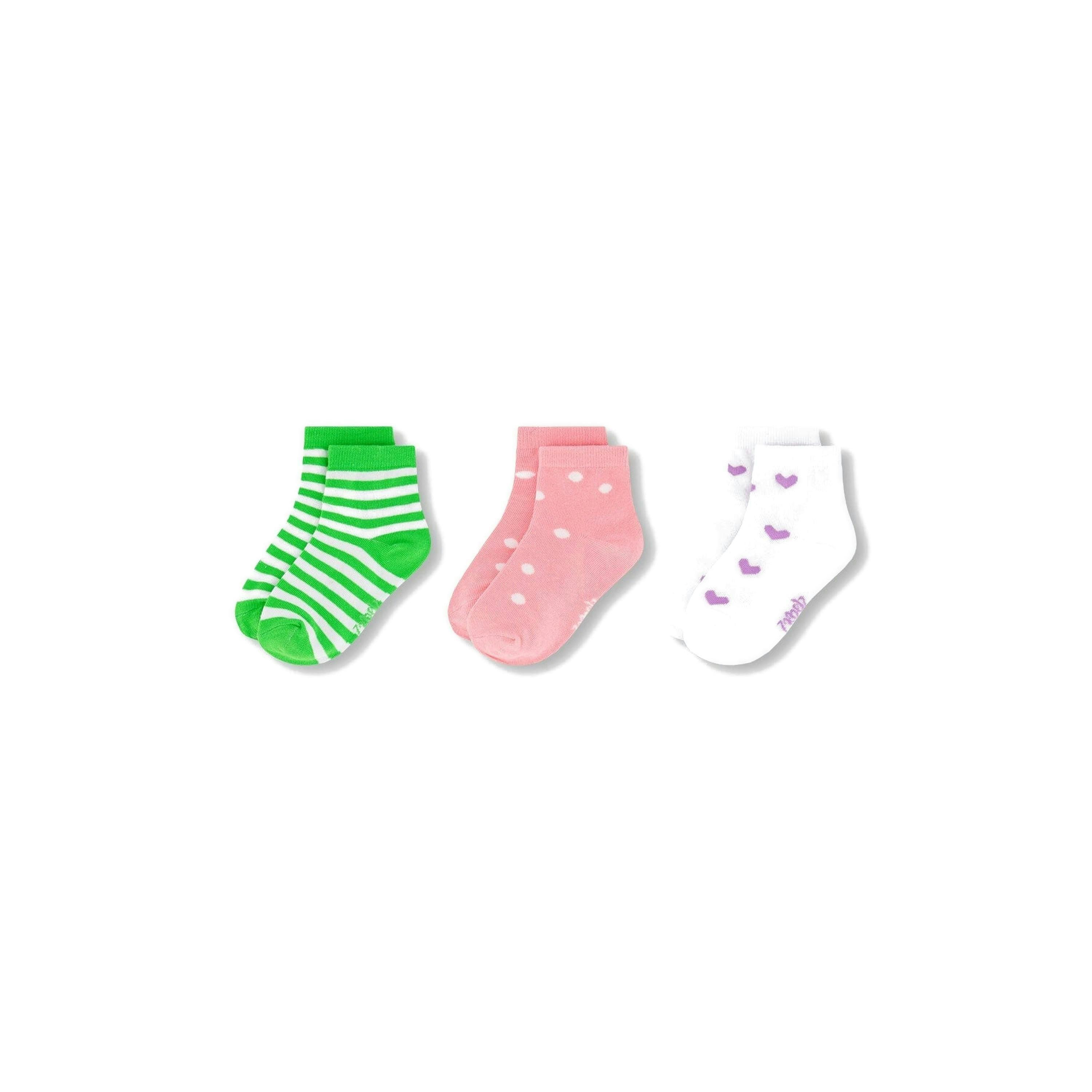 Socks (3 Pairs) Striped Green , view 2 of 4