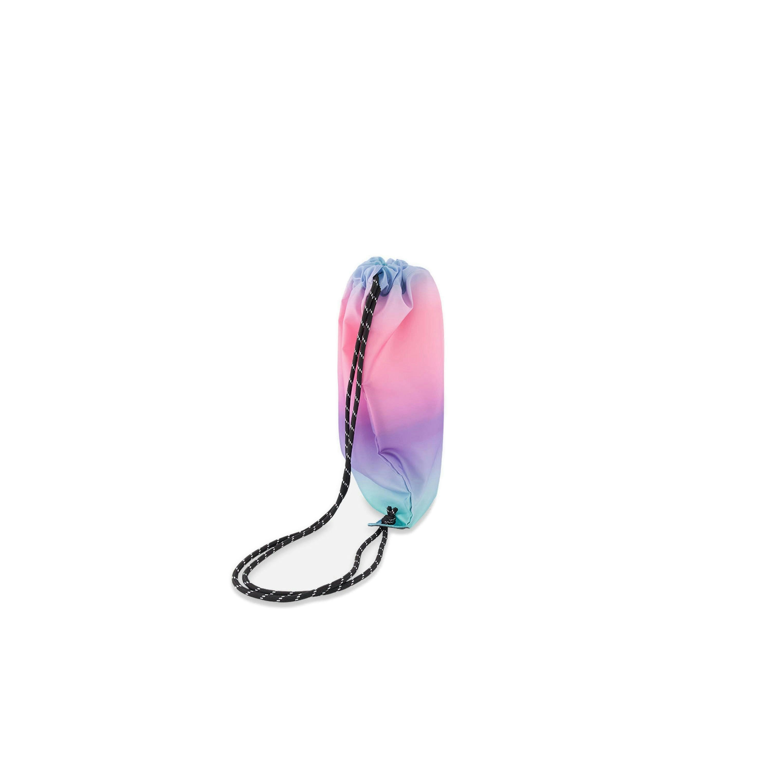 Drawstring Bag Blue And Mauve Gradient , view 2 of 4