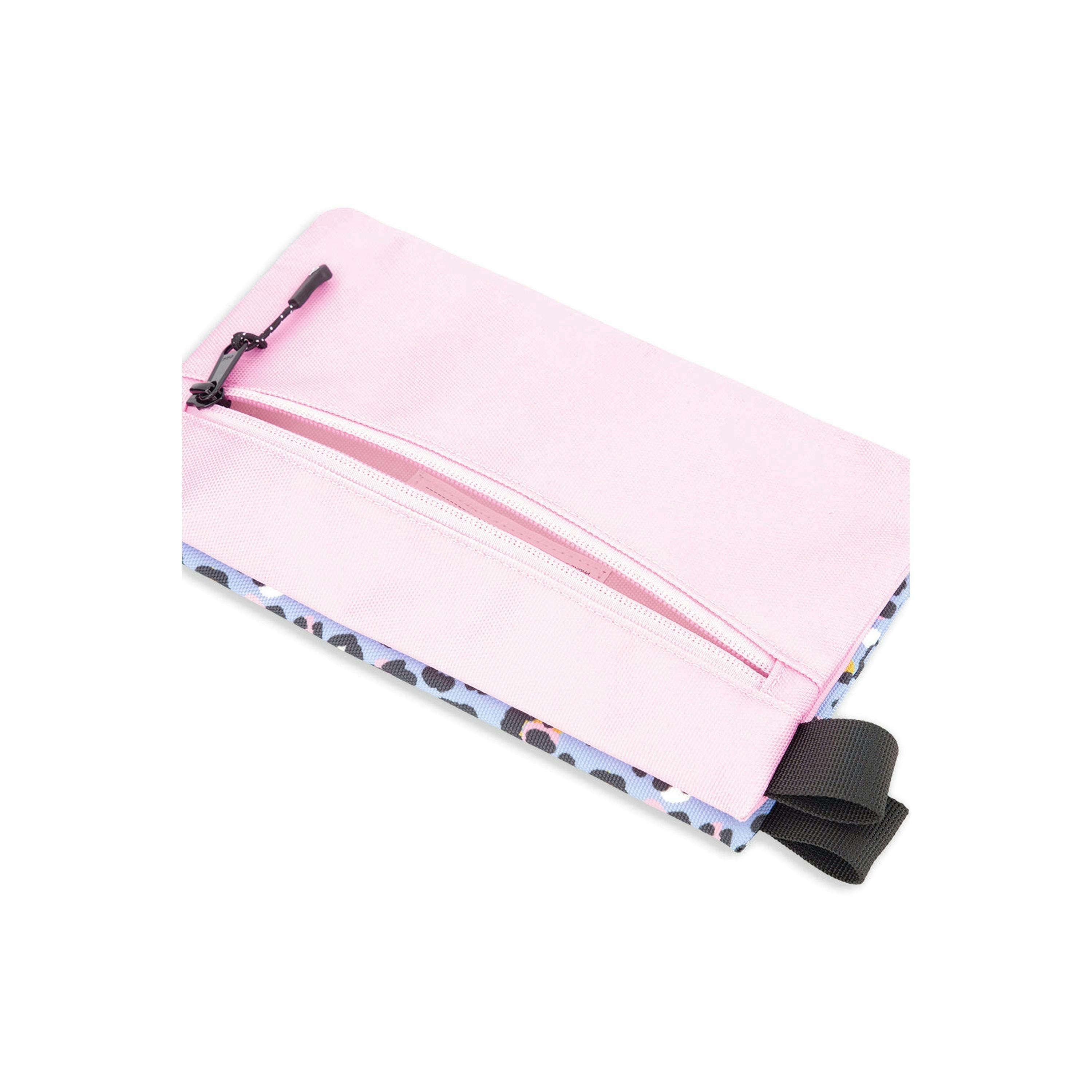 Pencil Case Blue Leopard Print , view 3 of 4