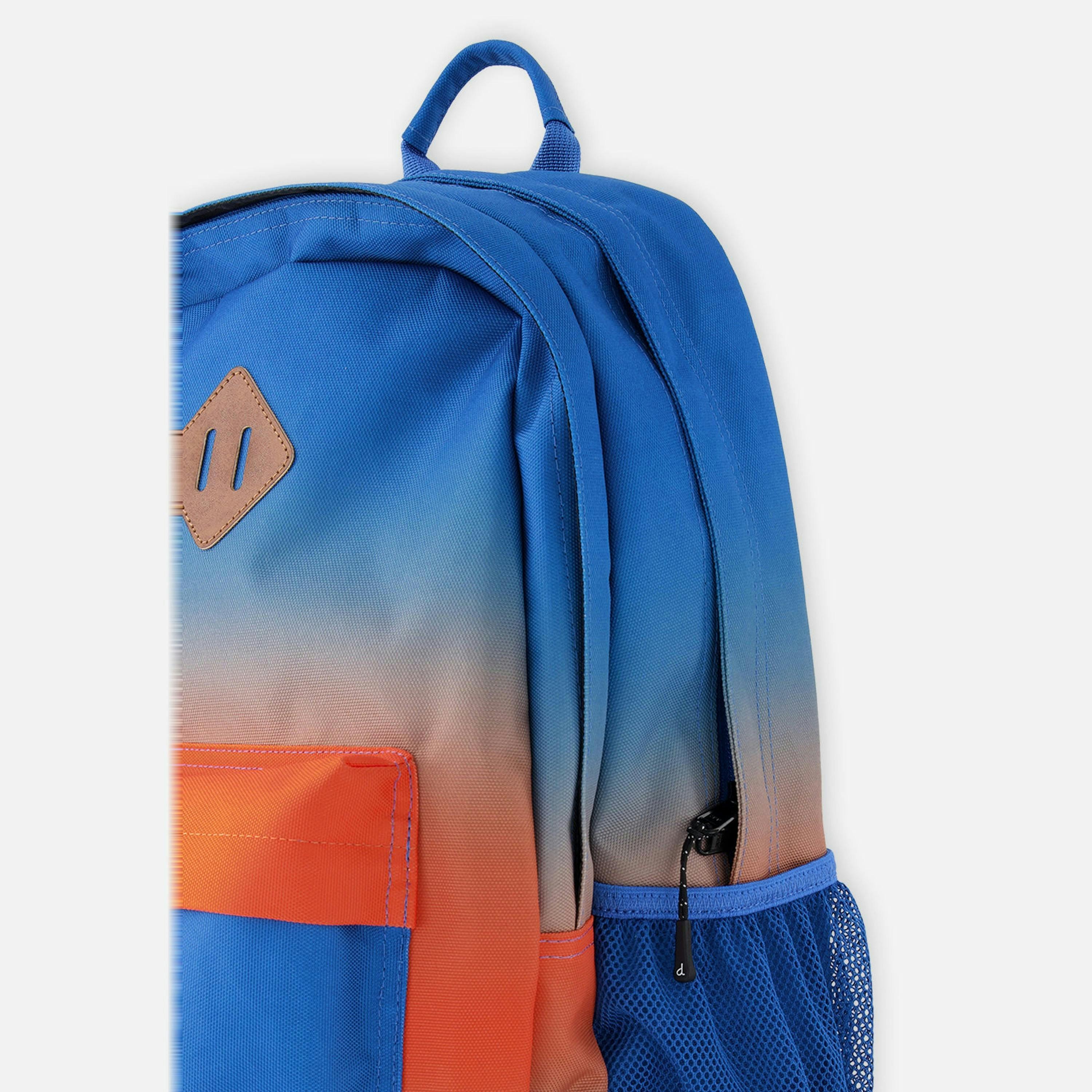 Kids Backpack Blue And Orange Gradient , view 4 of 5
