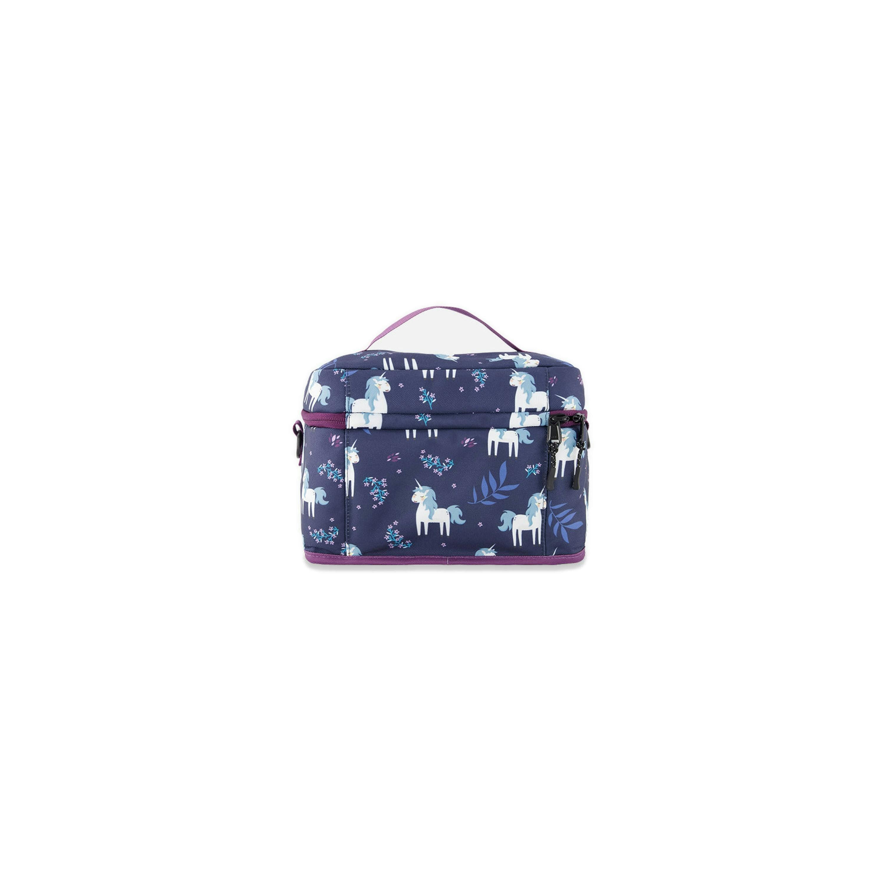 Lunch Box Blue And Purple Unicorn Print , view 3 of 5