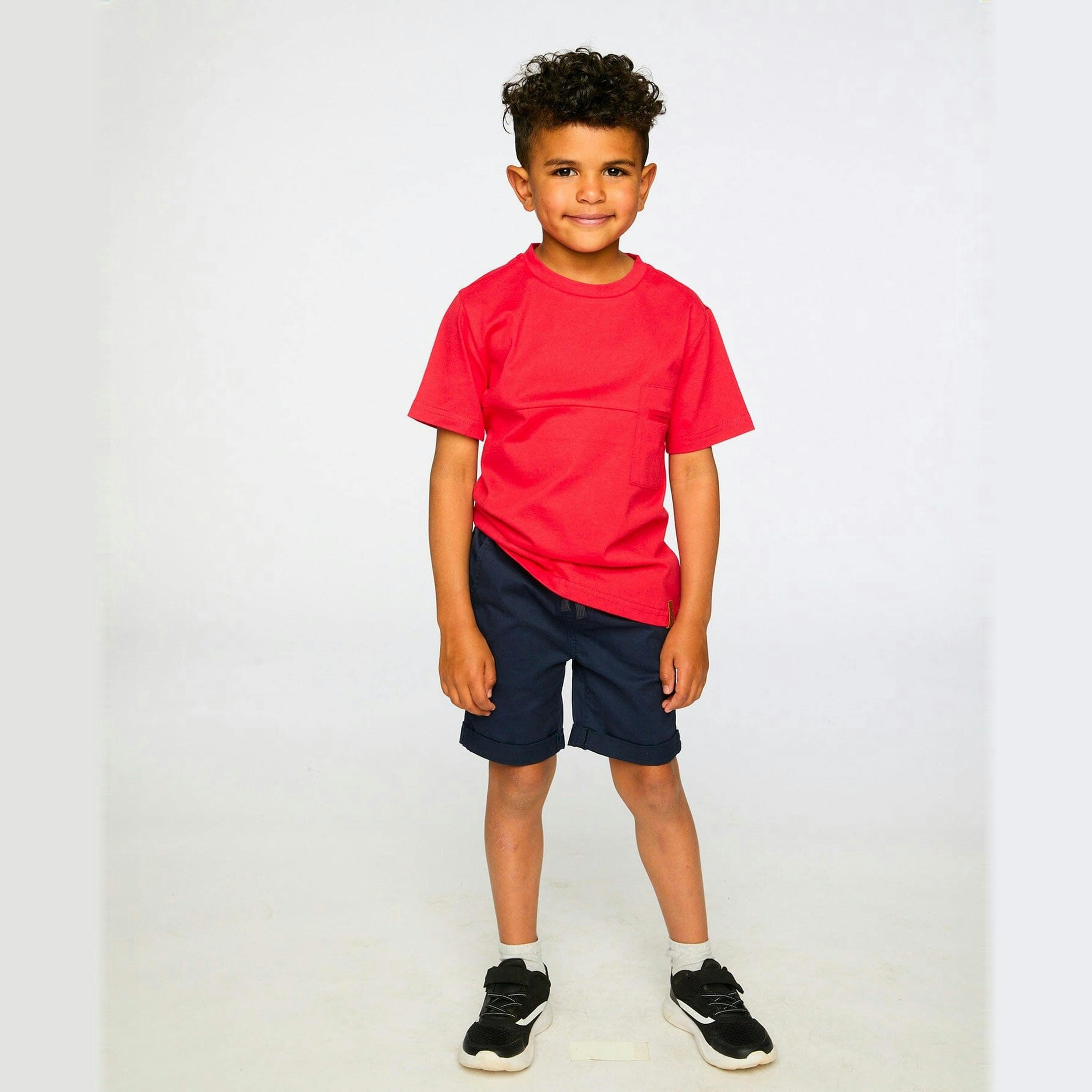 Stretch Twill Shorts Dark Blue , view 2 of 4