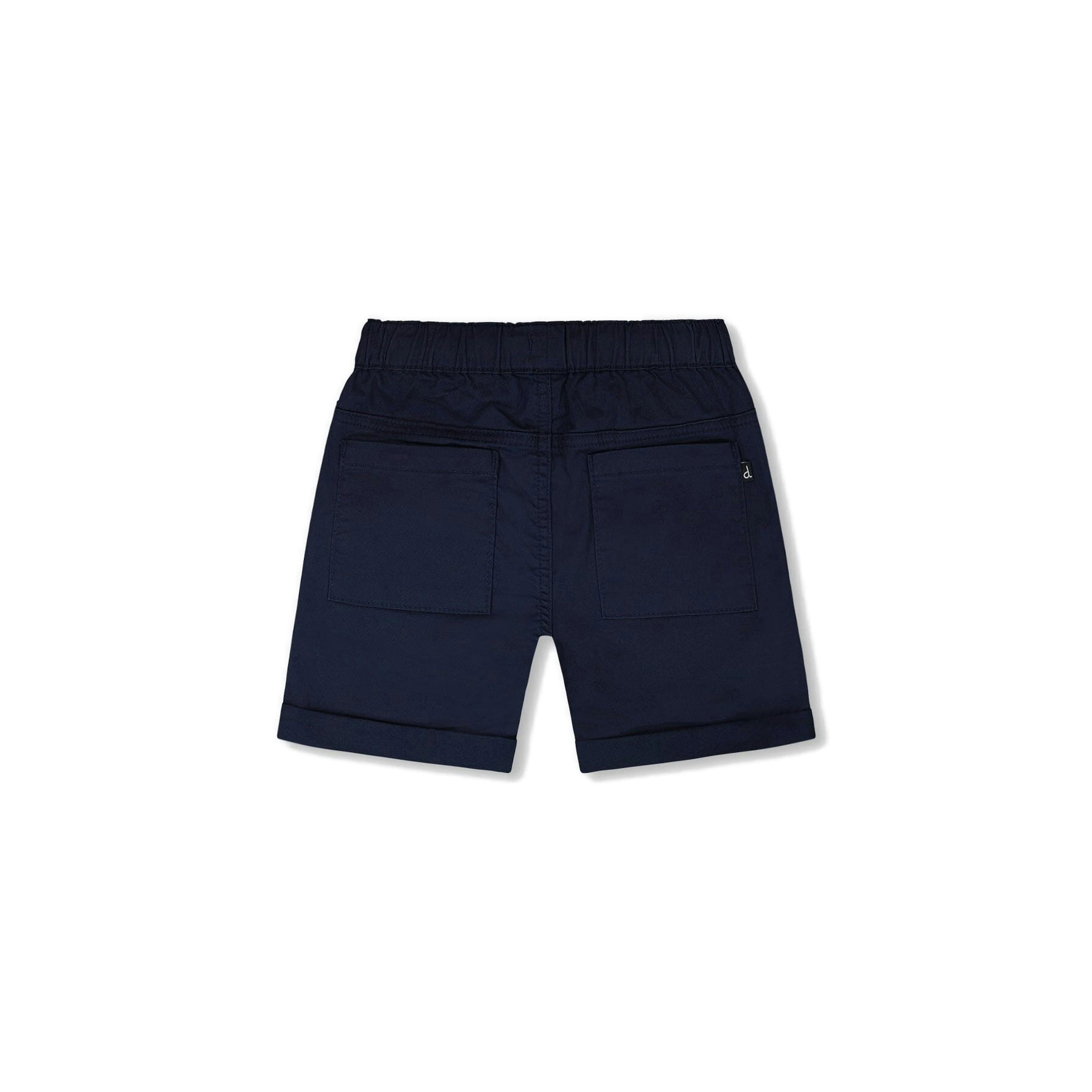Stretch Twill Shorts Dark Blue , view 3 of 4