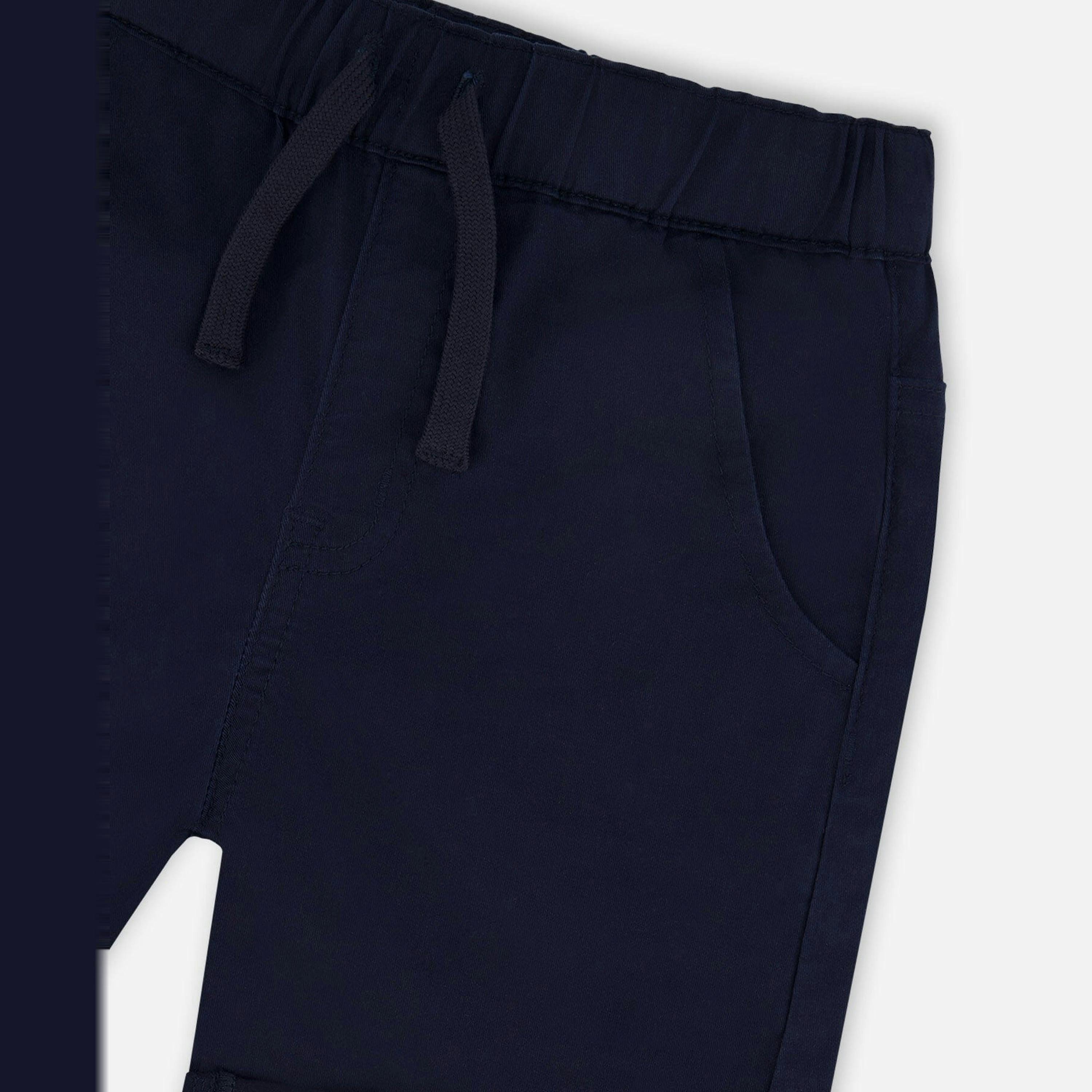 Stretch Twill Shorts Dark Blue , view 4 of 4