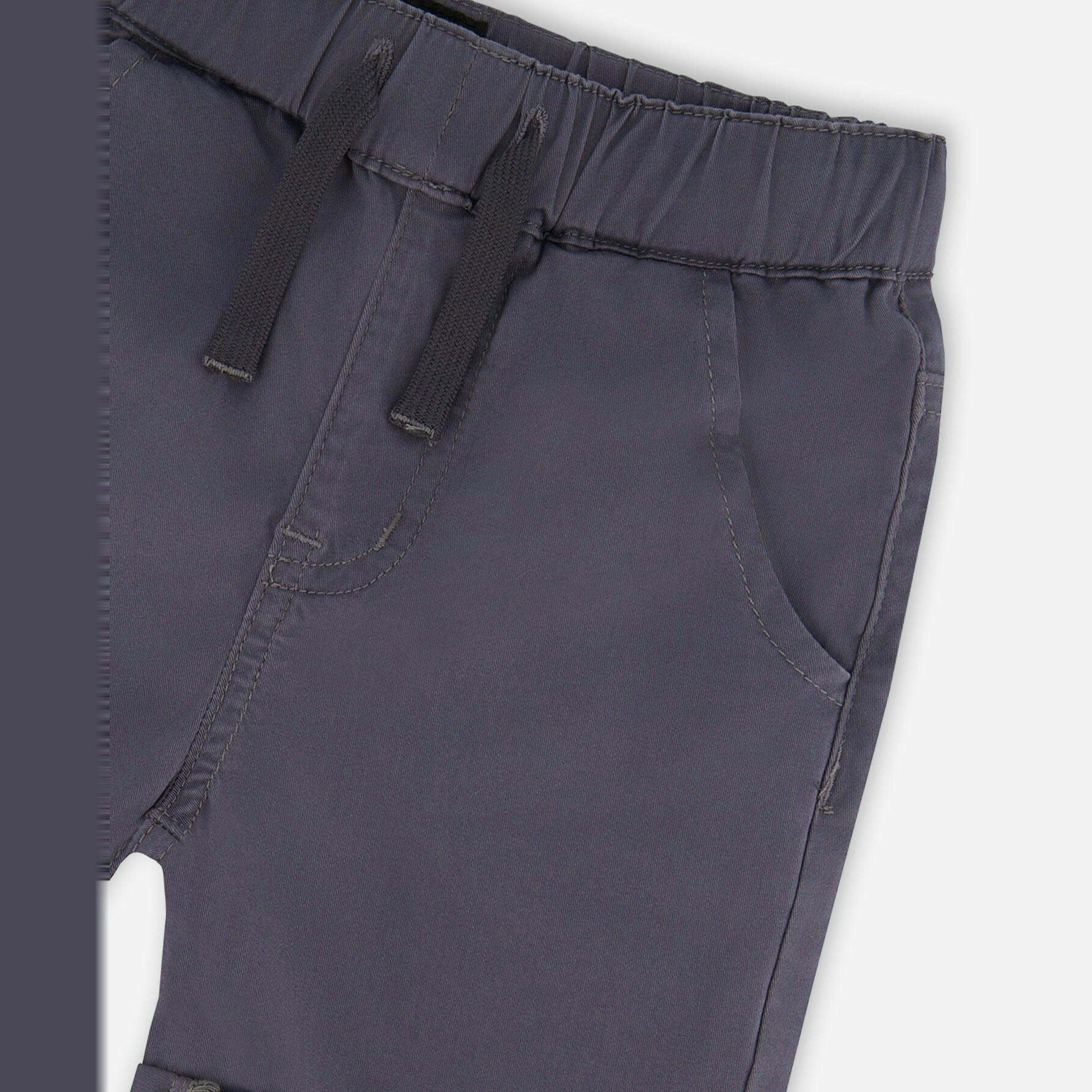 Stretch Twill Shorts Grey , view 4 of 4