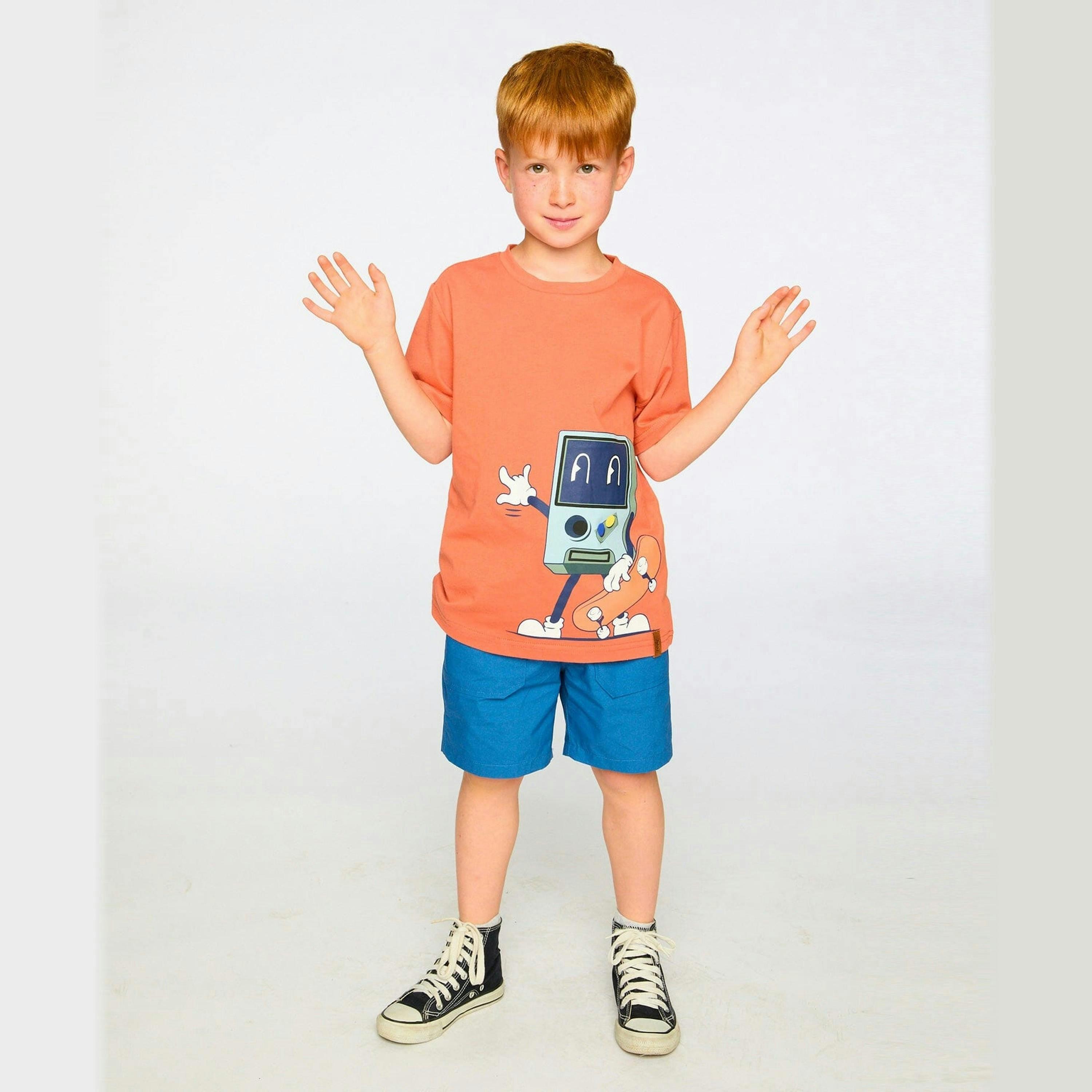 Parachute Shorts With Patch Pockets Dark Blue , view 3 of 5