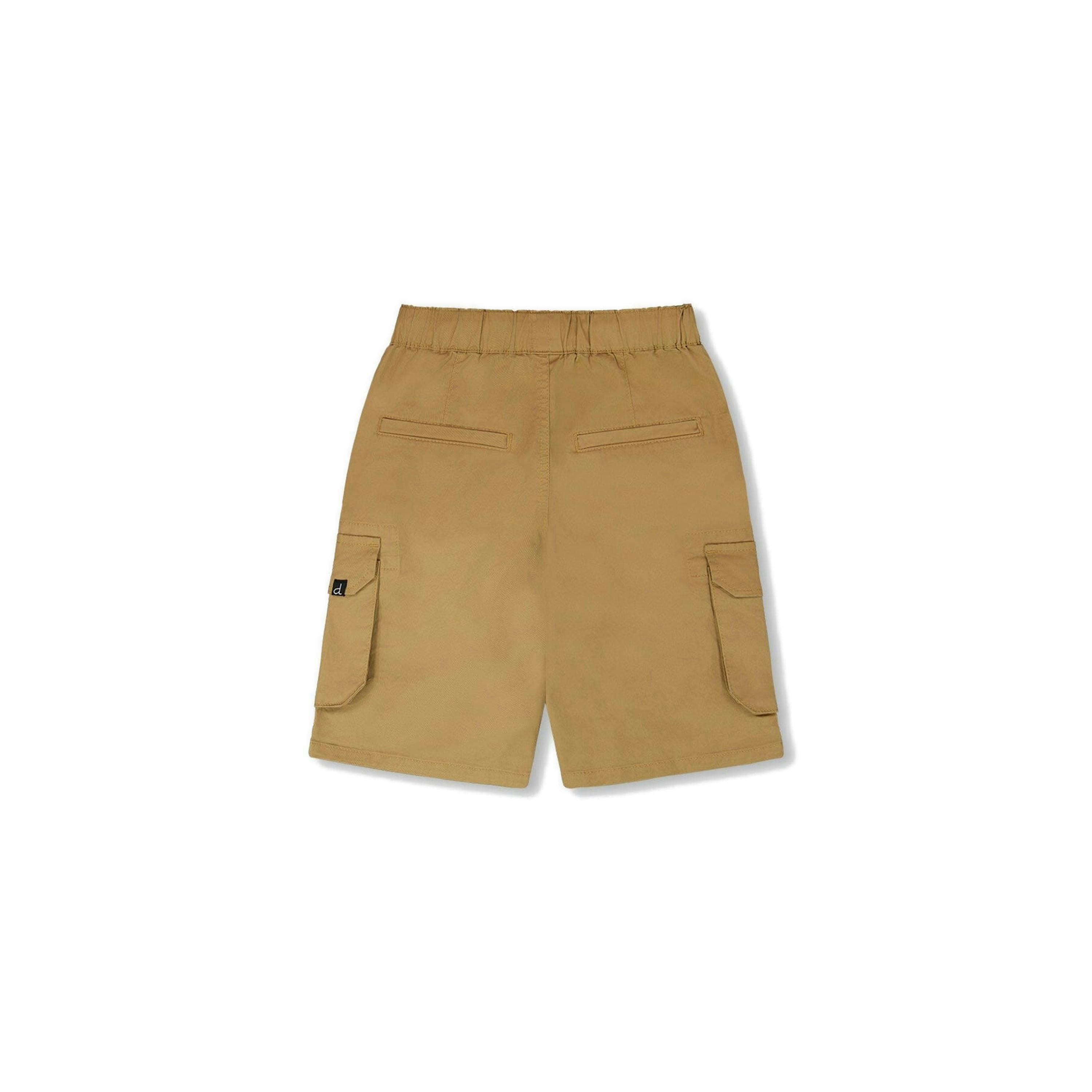 Stretch Twill Bermuda With Cargo Pockets Beige , view 4 of 5