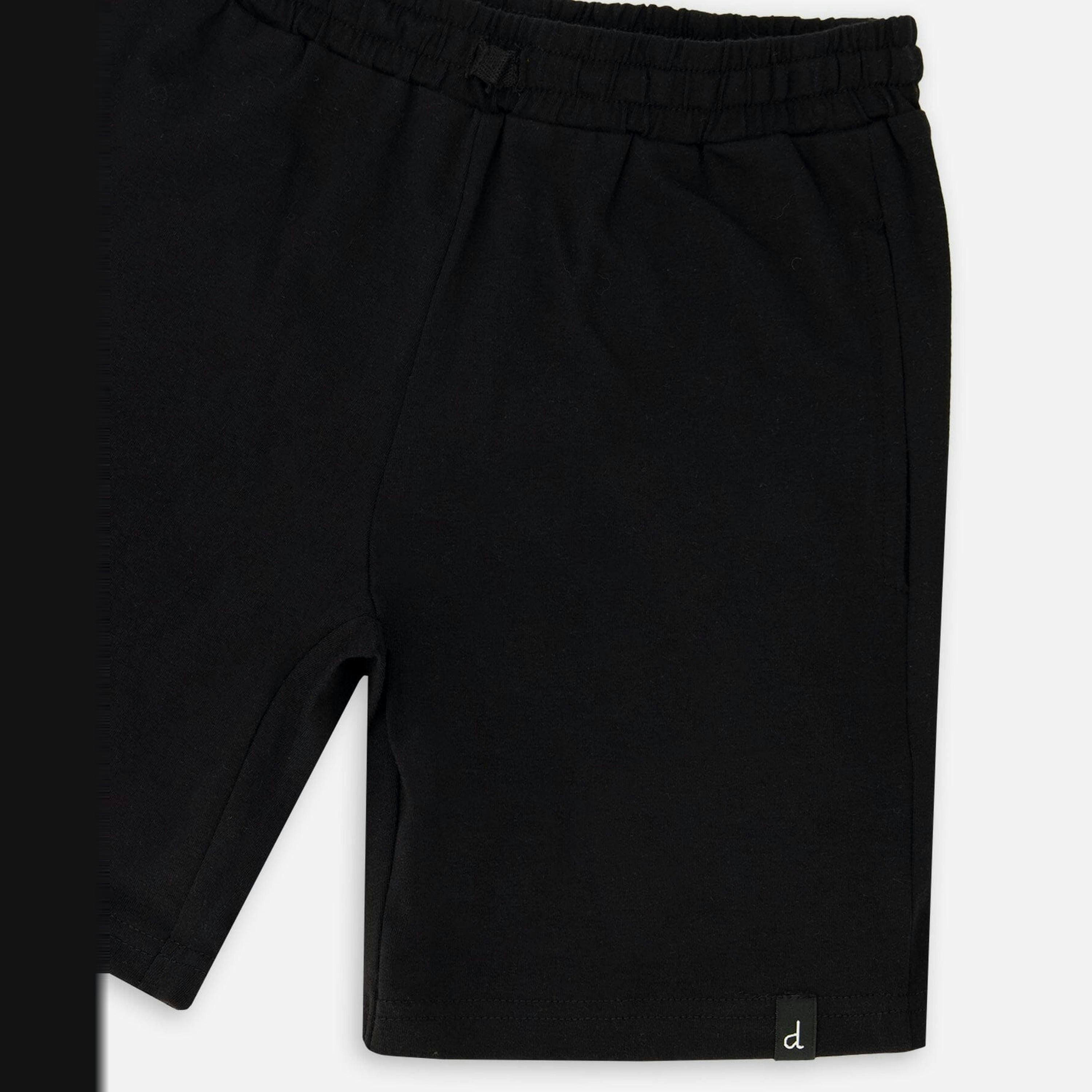 Organic Cotton Jersey Shorts Black , view 2 of 2