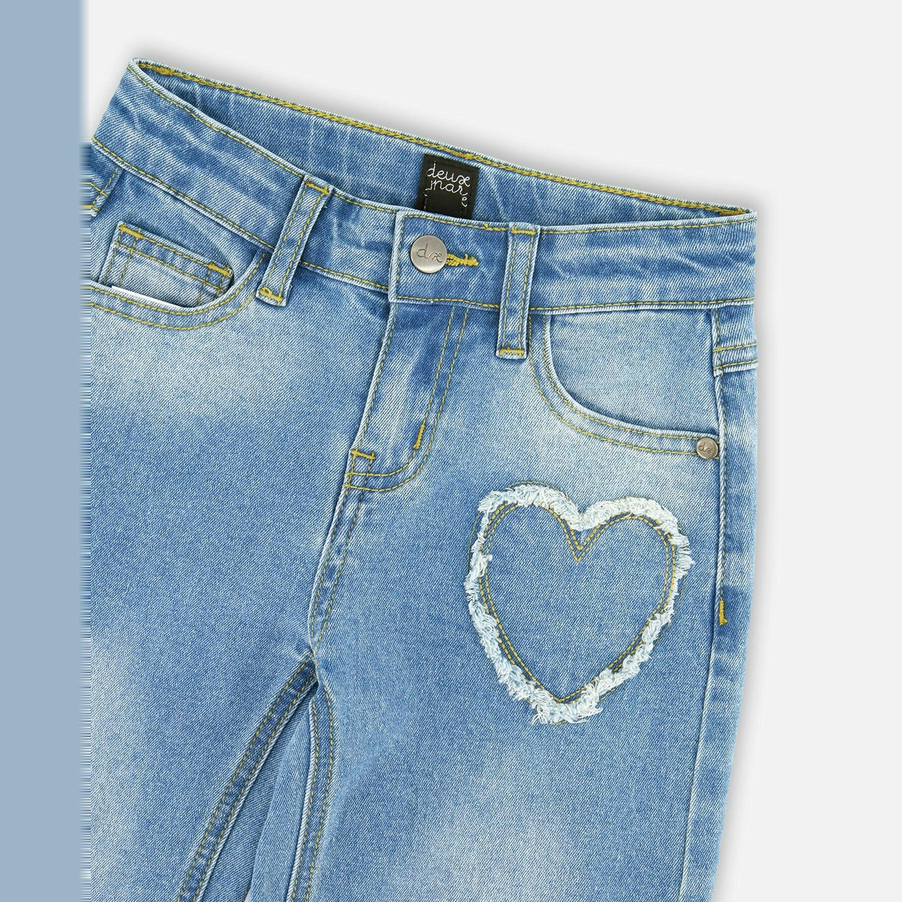 Wide Leg Light Blue Denim Jeans , view 3 of 3