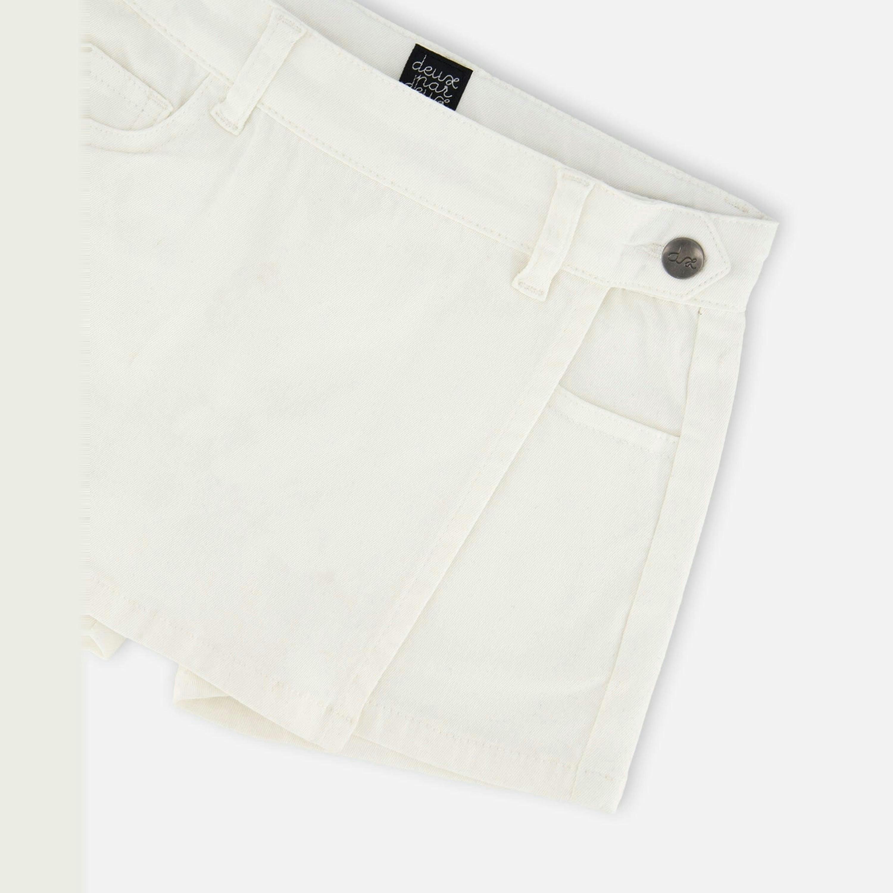 Stretch Twill Skort White , view 4 of 4
