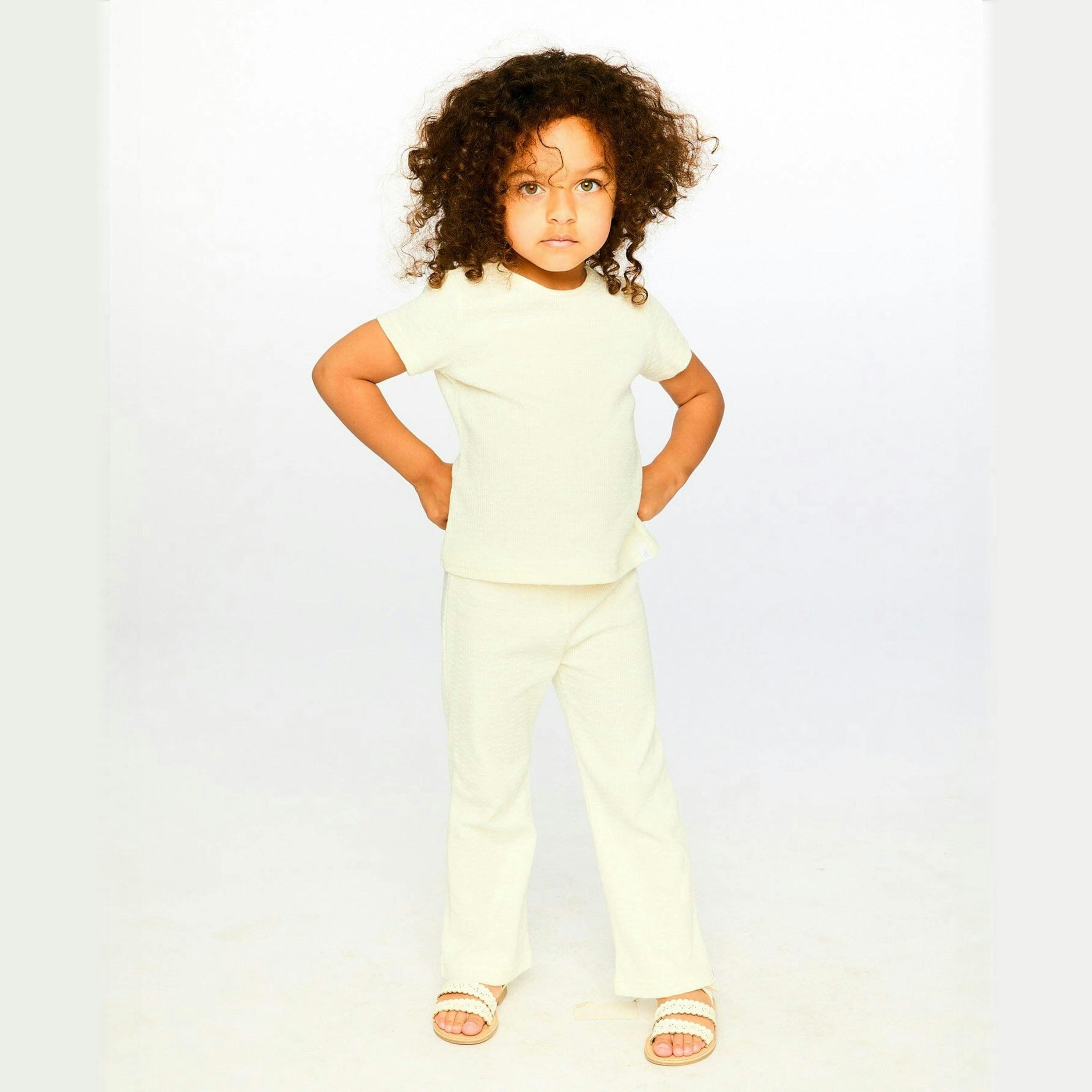 Crinkle Jersey Leggings Off White , view 2 of 4