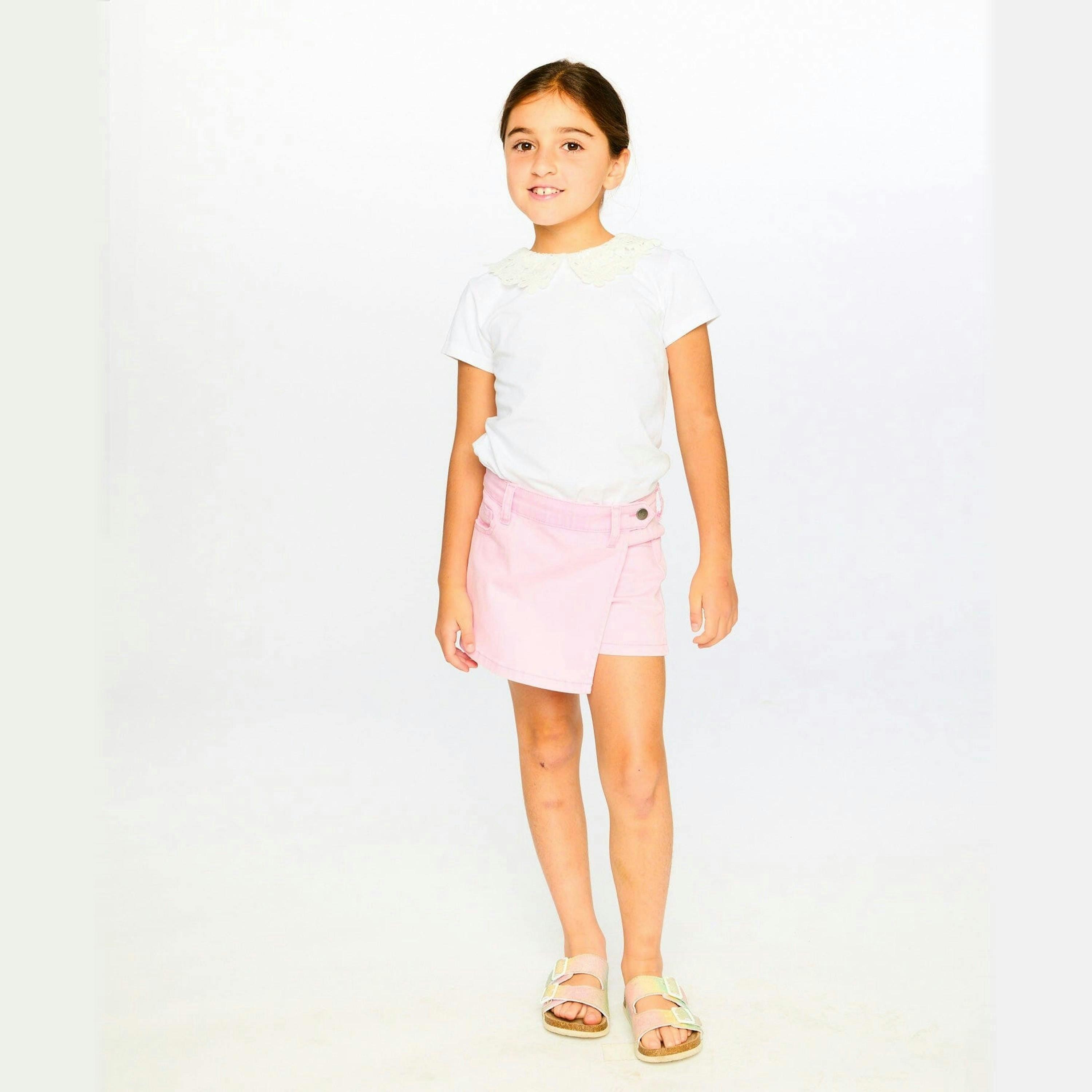 Stretch Twill Skort Pink , view 2 of 4
